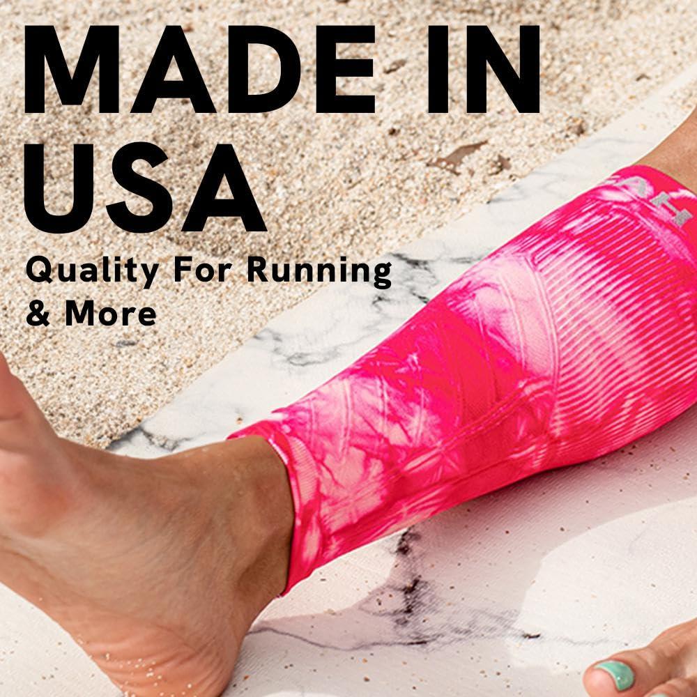 Zensah Zensah Running Leg Compression Sleeves - Shin Splint, Calf Compression Sleeve Men and Women (Liberty, Small/Medium)