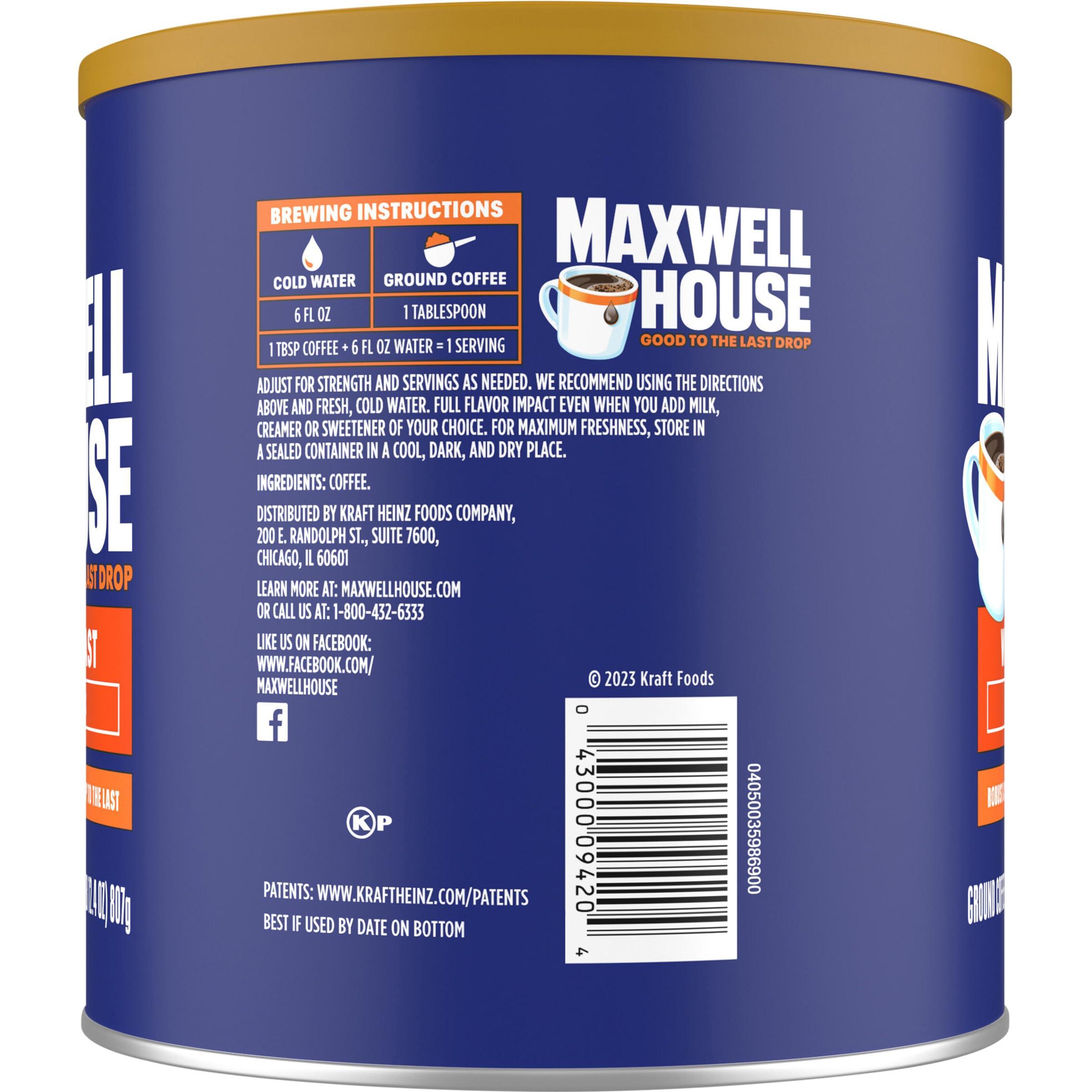 MAXWELL HOUSE Maxwell House 28.4oz Ground Coffee Medium Wake Up Roast