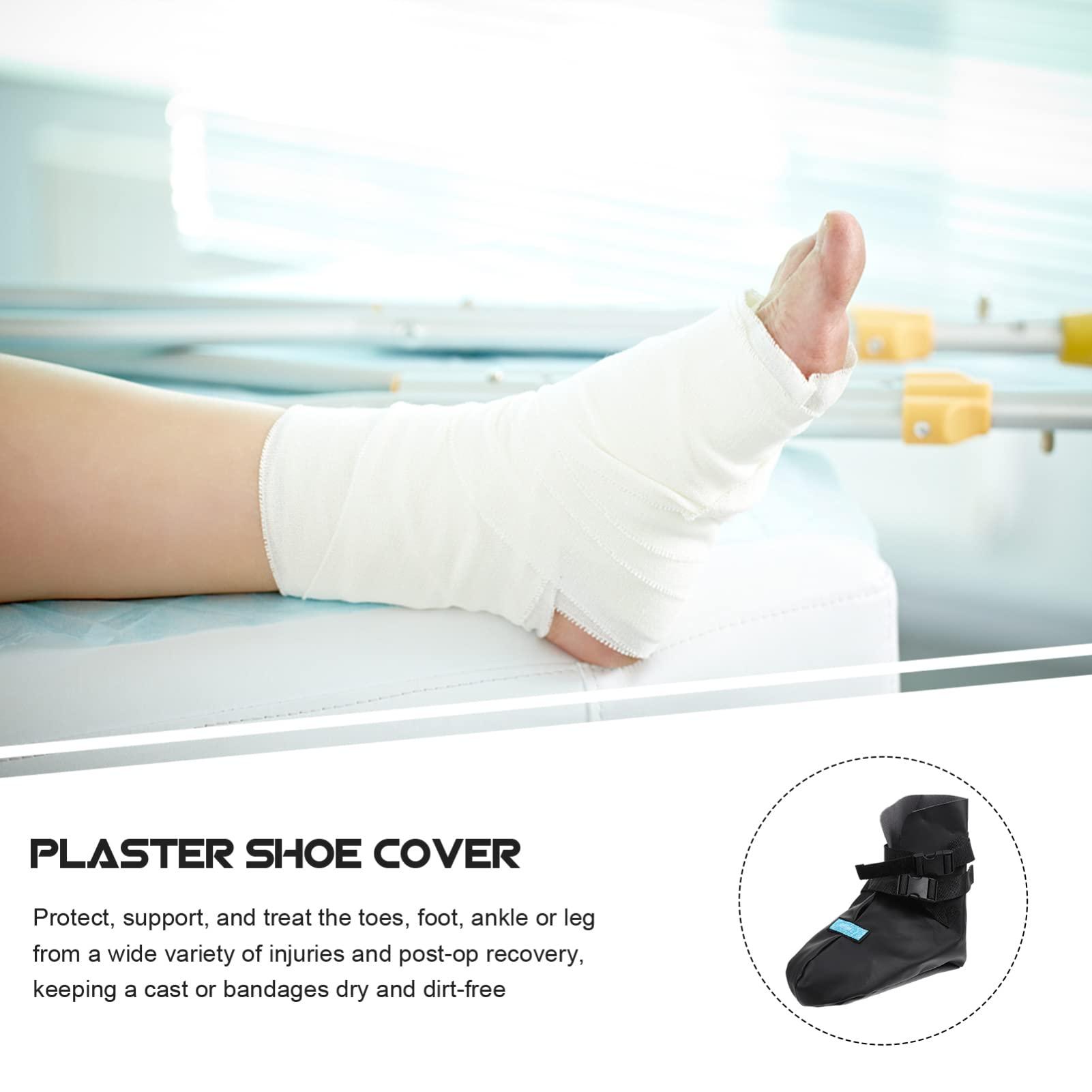 Beavorty Beavorty plaster warm shoe cover cast sock boot fracture boot cover foot supports fracture support broken toe shoes foot protectors for feet cast boot foot socks at night pu