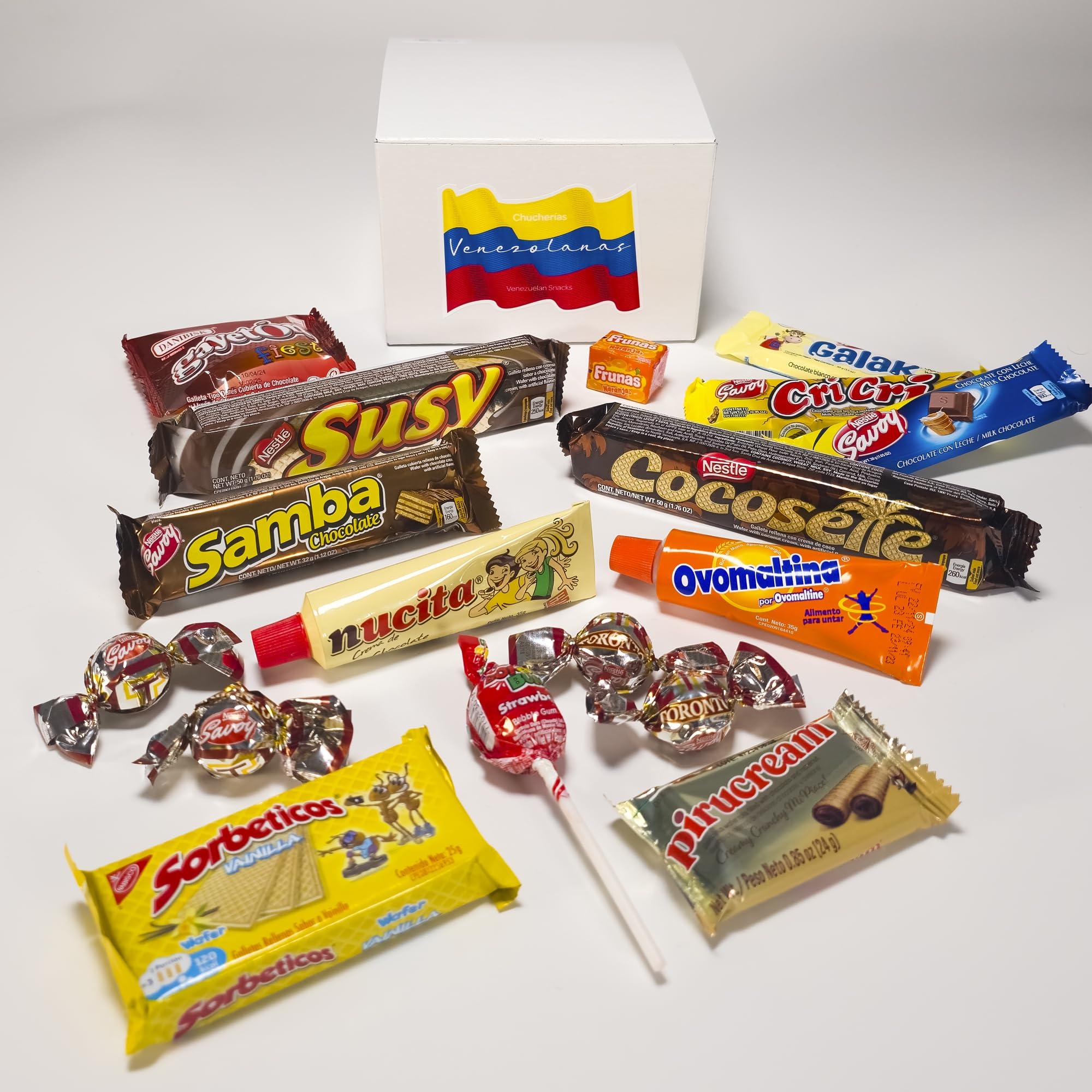 CALES Venezuela Snacks Gift Box, Venezuela Snacks, Chucherias Venezolanas, Candy Box, Cotillon, Regalo Venezolano