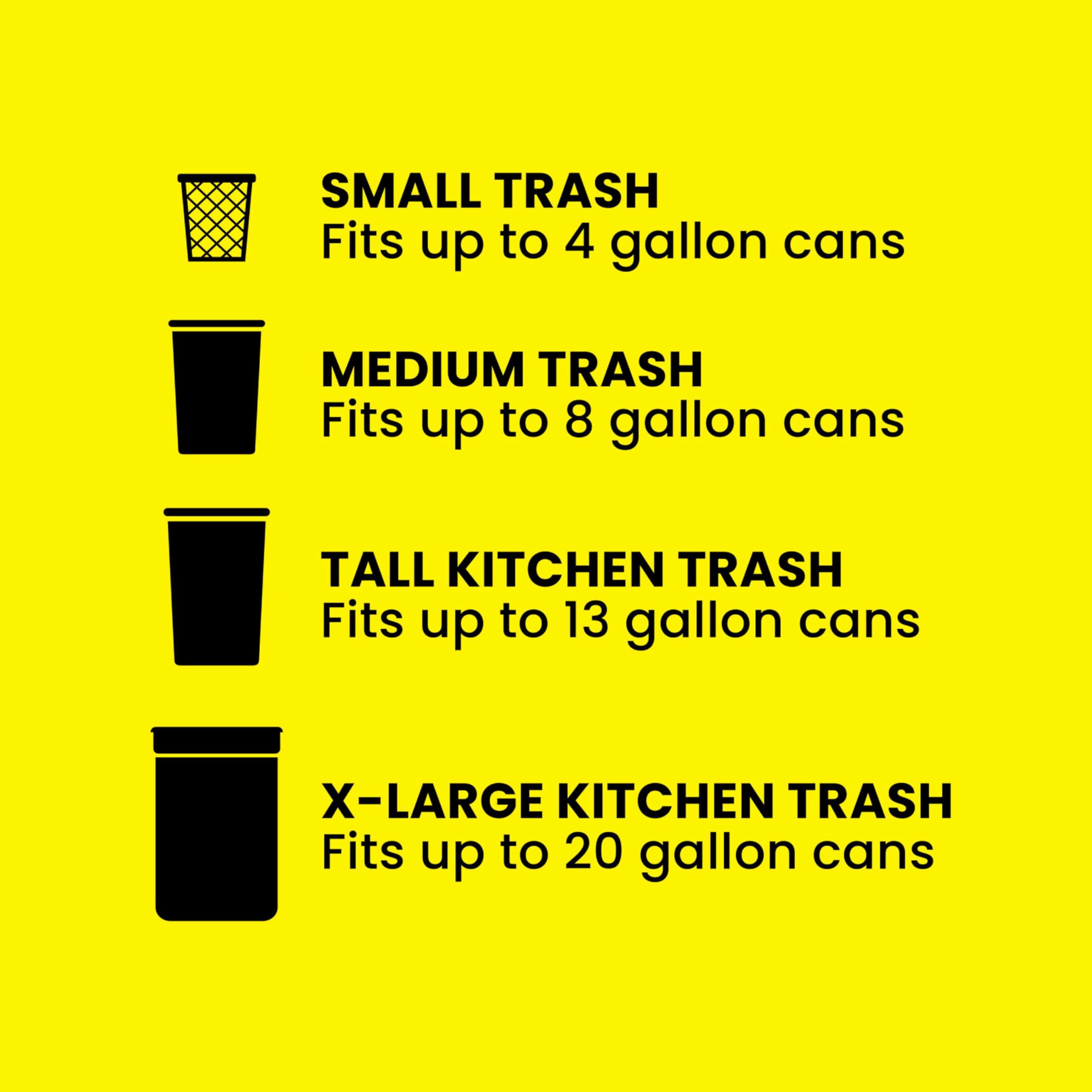 Glad Glad ForceFlex Tall Kitchen Trash Bags, 13 Gal, Gain Lavender, 110 Ct, Pack May Vary