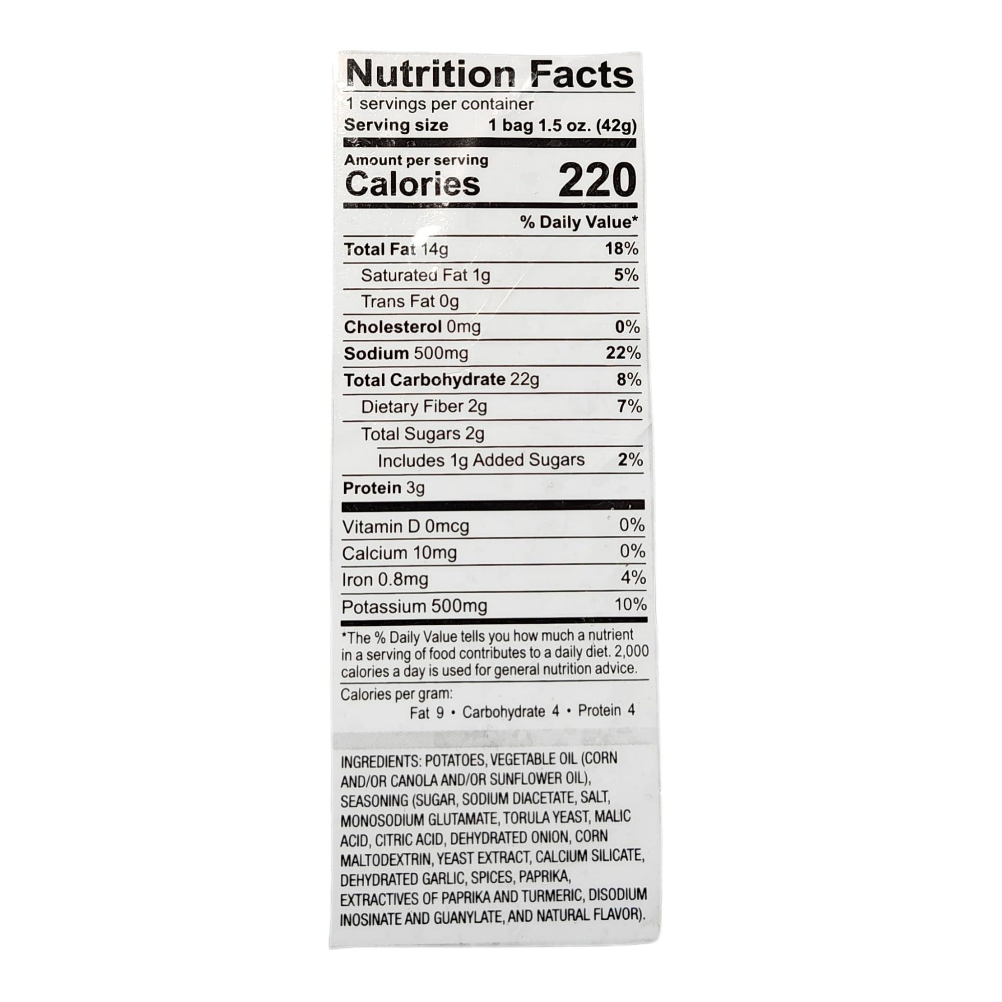 keefe Generic The Original Whole Shabang Potato Chips, 1.5 oz, 12 Pack, Original Flavor