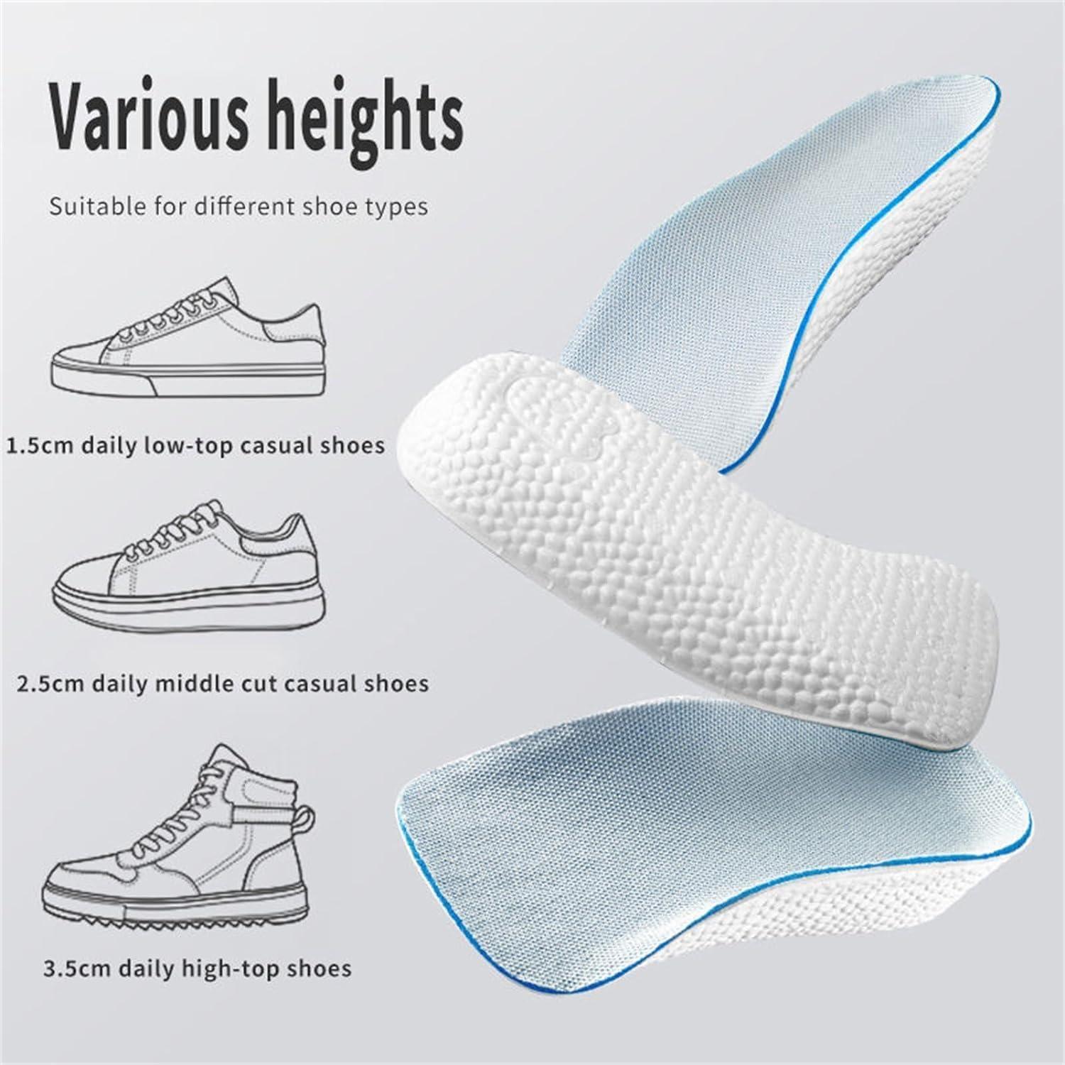 IVYDREVER Highpads 2.0, Orthopedic Highpads 2.0, Orthopedic Highpads 3.0, Orthopedic High Pads for Men, Height Increase Insoles, The First Orthopedic Height Insoles (1.0-Black, 3.5cm/1.37in)