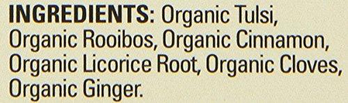 Davidson's Davidson\'s Organics, Tulsi Rooibos Chai, 8-count Tea Bags, Pack of 12