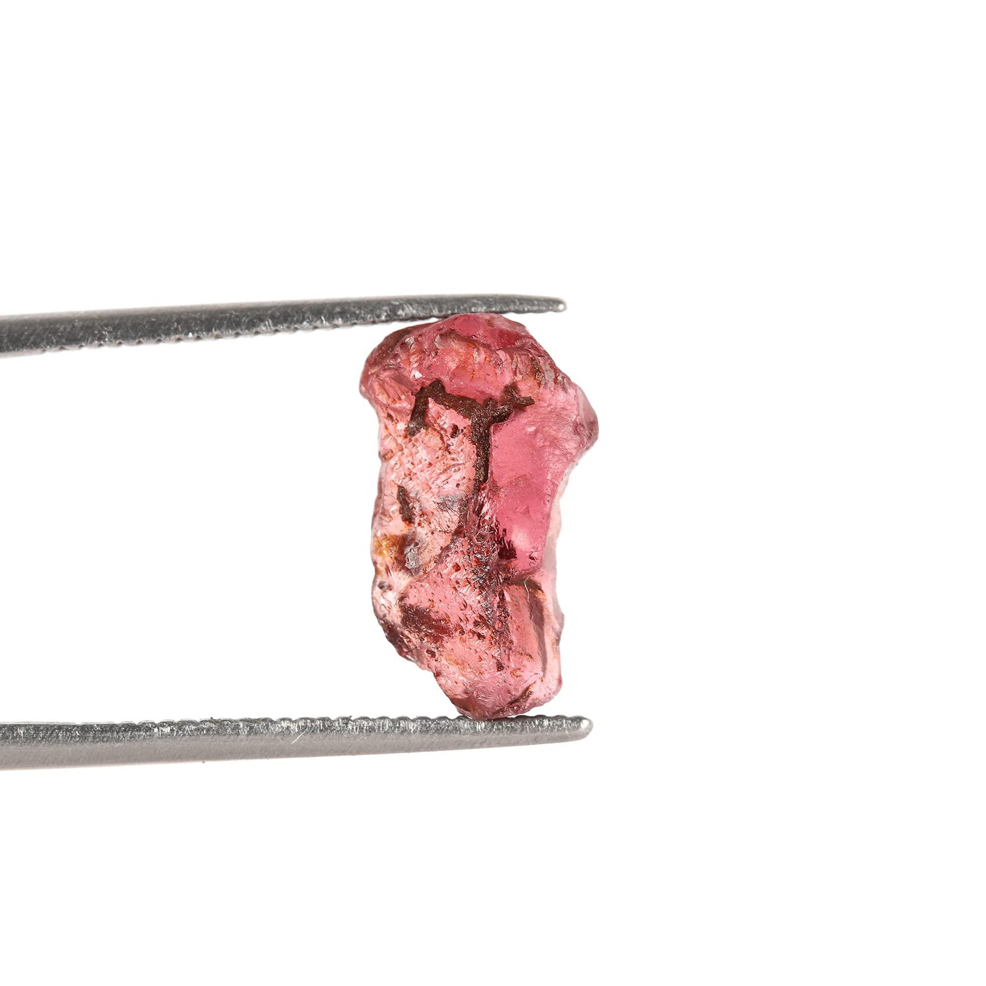 GEMHUB GEMHUB Healing Crystal Rough AAA+ Red Garnet Stone small 5.055 Ct. Loose Gemstone For Wire Wrapping,