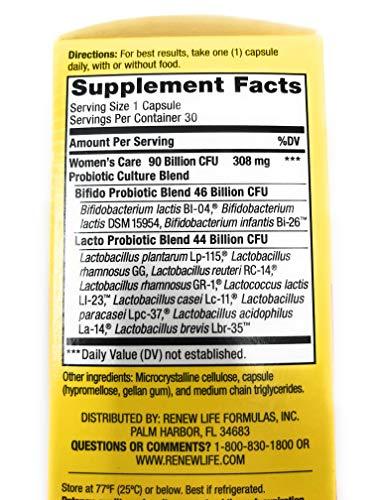Renew Life Women PROBIOTIC 90B UF