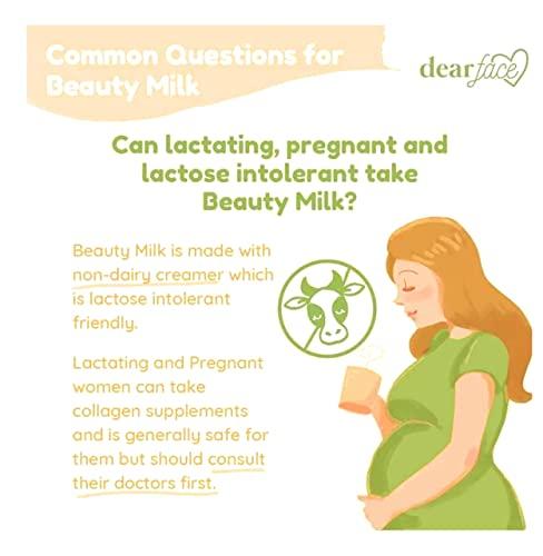 Dear Face Dear Face Beauty Milk Japanese Collagen MELON Drink - 50,000mg Hydrolyzed Collagen, 6.3 Ounce (Pack of 1)