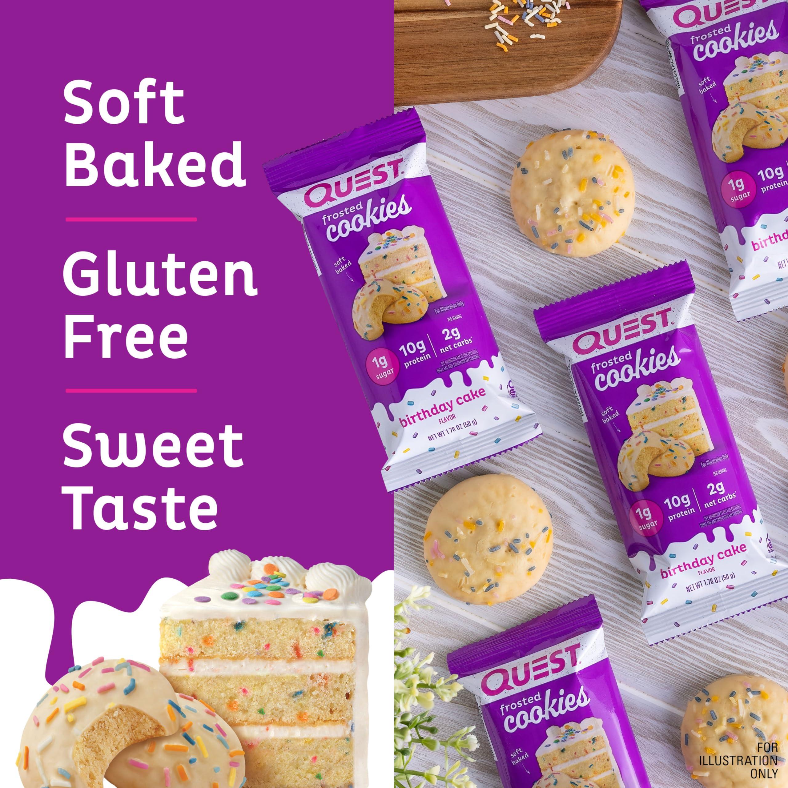 Quest Nutrition Quest Nutrition Protein Bars & Frosted Cookies Variety Pack, High Protein, Gluten Free, 12 Protein Bars & 16 Cookies