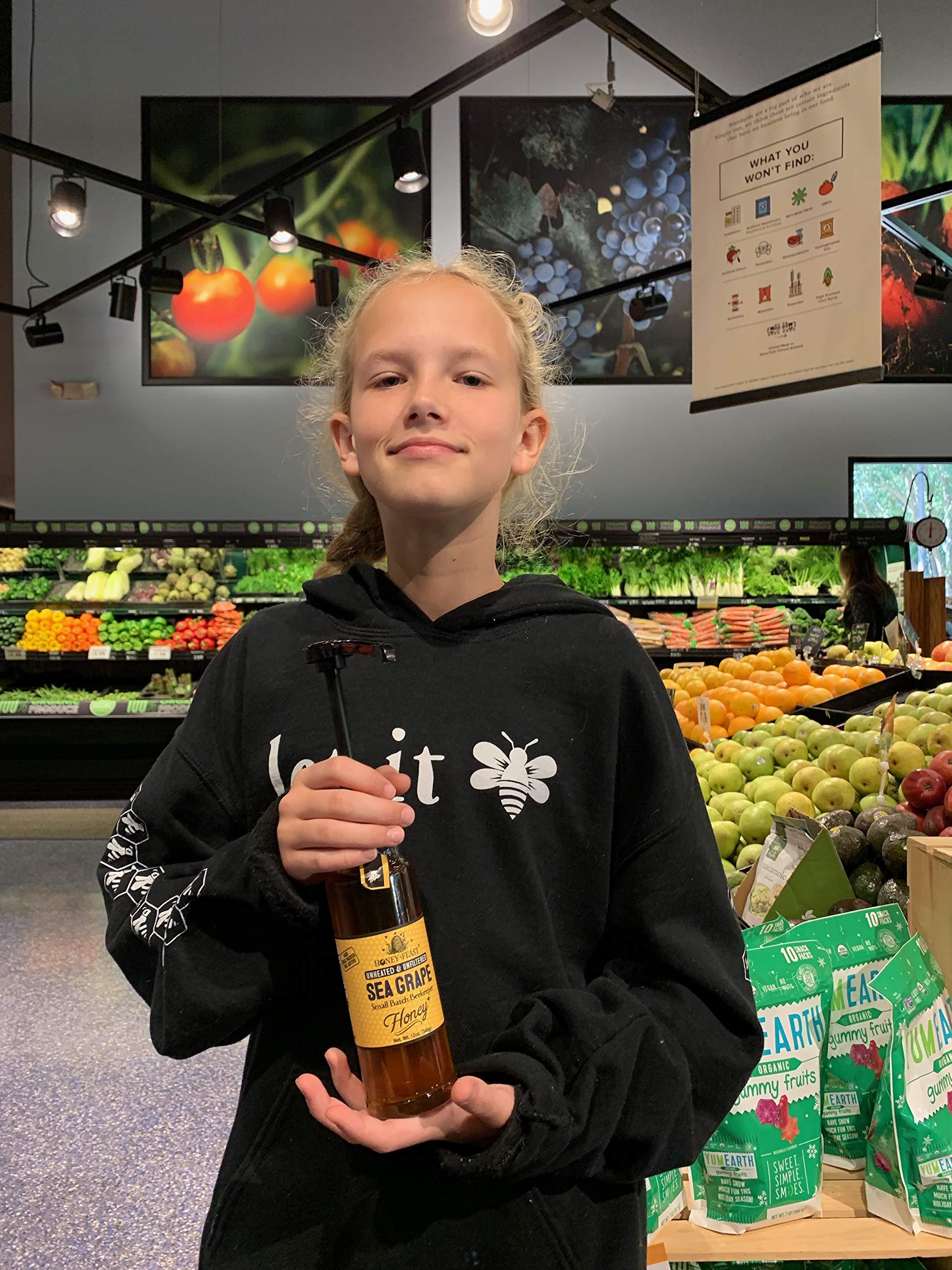 Honey Feast HONEY FEAST Wildflower Honey - 6 Pounds (1/2 Gallon) Bulk Honey, All Natural, Unfiltered, Unheated Honey, Perfect for Sweetening & Baking