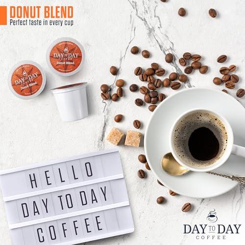 Day To Day Coffee Day To Day 120-Count Donut Blend, Medium Roast Single Serve Coffee Pods for K-Cup Keurig Brewers