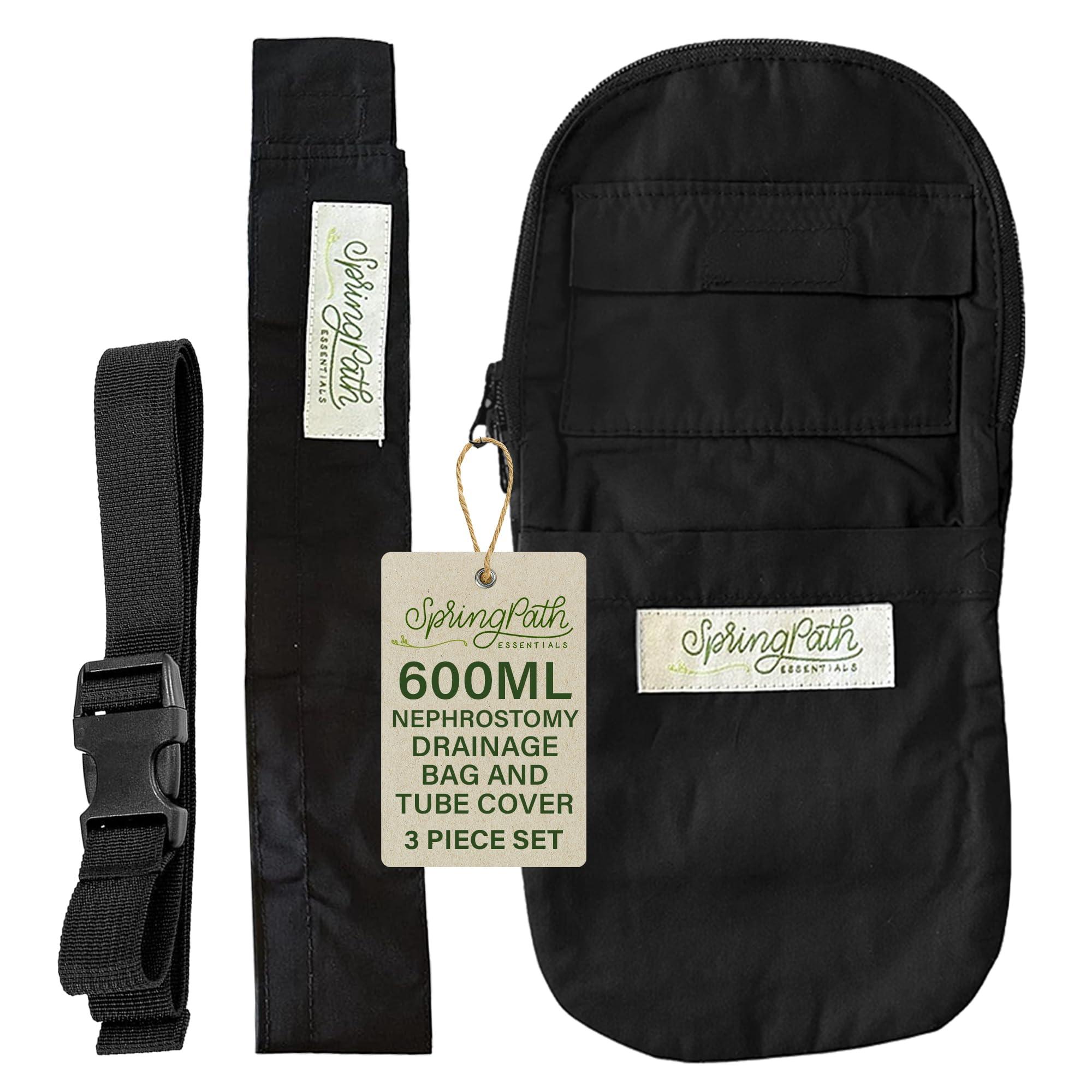 SpringPath Essentials, Inc. Nephrostomy Tube and Drainage Bag Cover (Black)