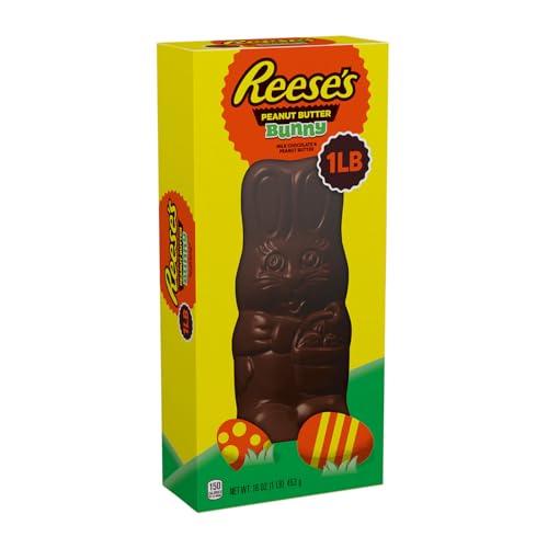 Reese's REESE\'S BUNNY Milk Chocolate Peanut Butter, Easter Candy Gift Box, 1 lb