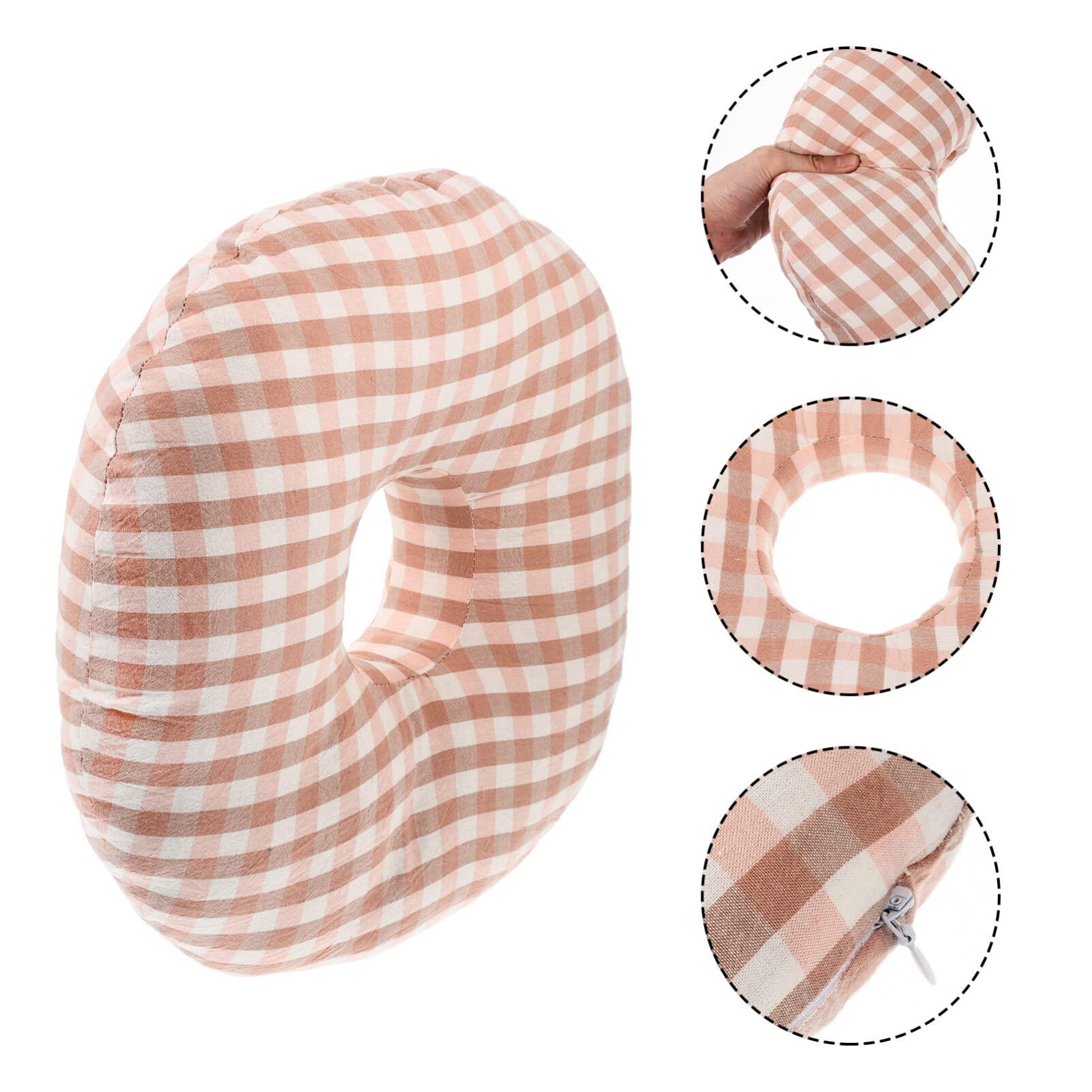 Healifty Healifty Piercing Pillow Ear Hole Pillow Donut Sleeping Pillow Soft O-Shaped Pillow Ear Guard Cushion for Ear Pain Ear Pressure Sores Office Nursing