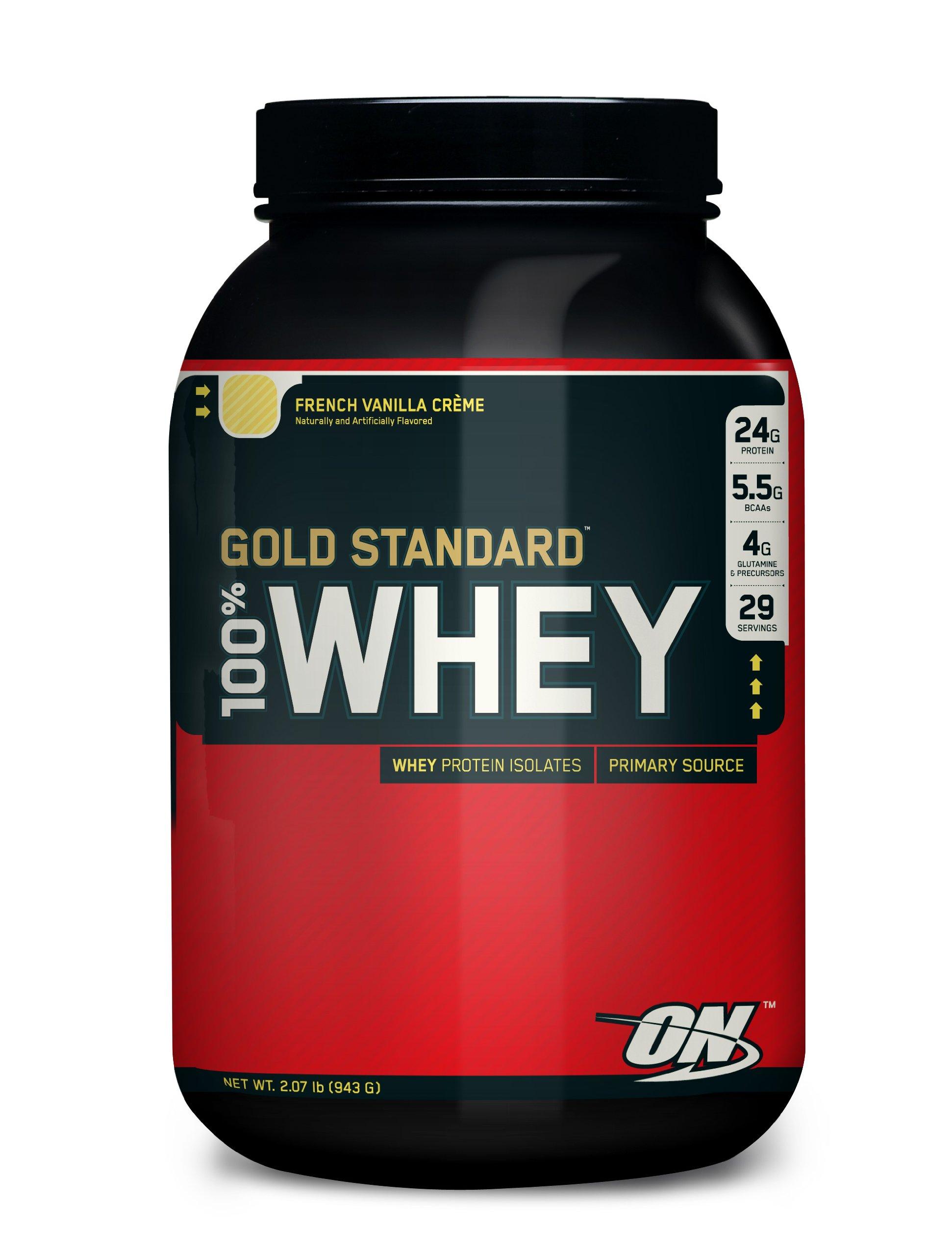 Optimum Nutrition OPTIMUM NUTRITION 100% WHEY Gold,French Van, 2.0 LB