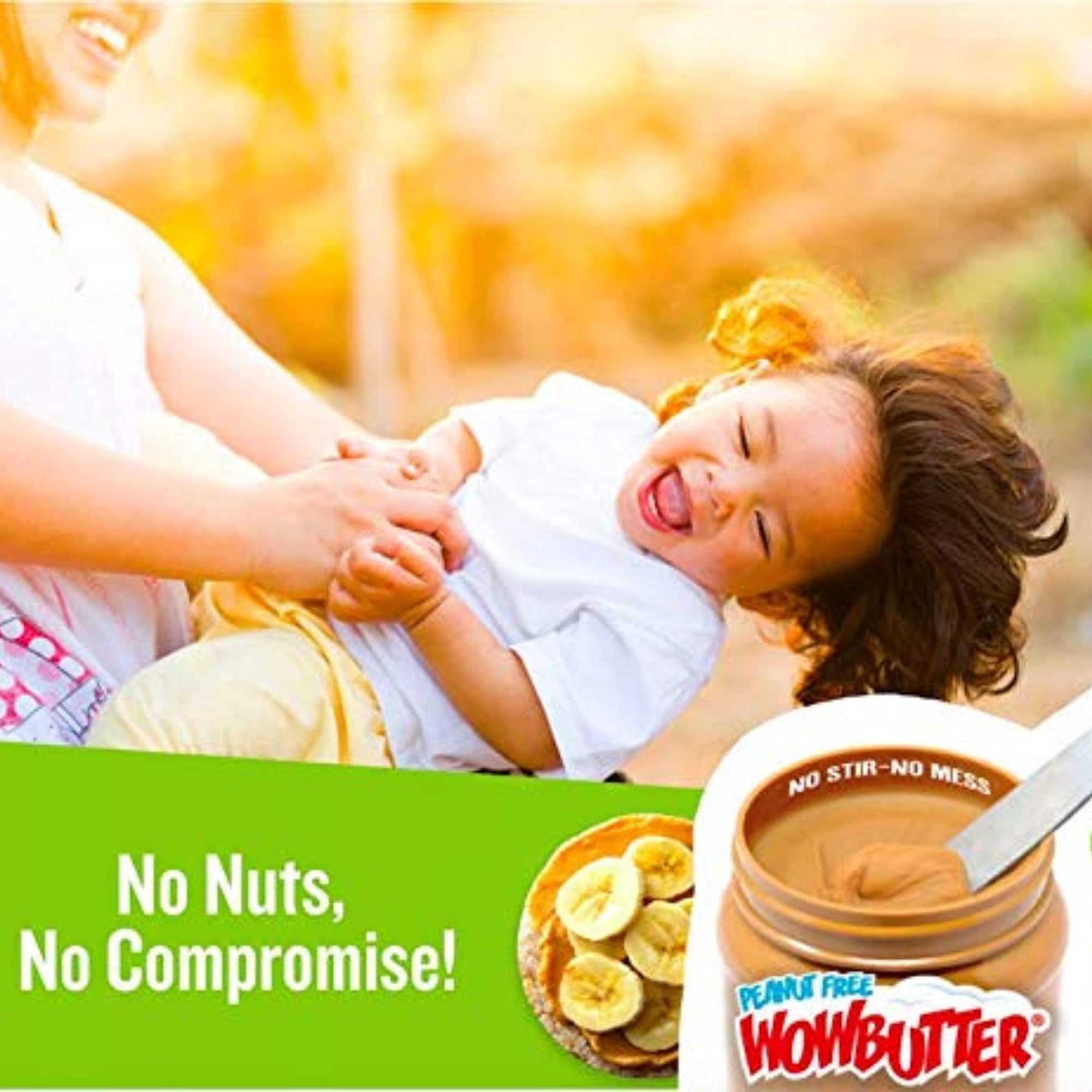 WOWBUTTER WOWBUTTER - Creamy Peanut & Tree Nut Free Spread - 175 Cups - 0.56oz each - Made With Whole Toasted Soy - All Natural Ingredients - Safe for School - Vegan Plant Protein Food - Gluten Free & Non-GMO