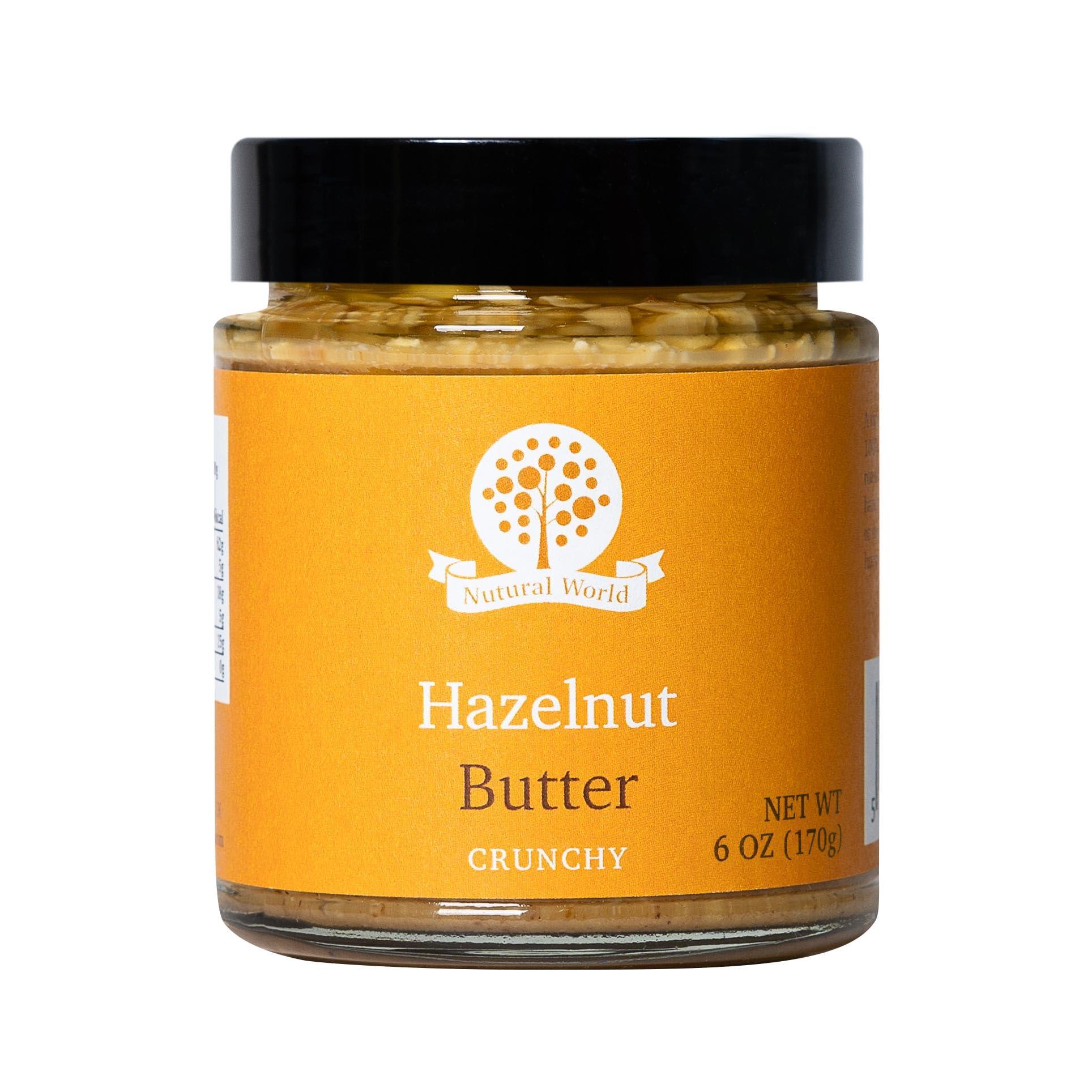 Nutural World Nutural World - Crunchy Hazelnut Nut Butter 6 Oz (170g) - 100% Pure / Single Ingredient - Great Taste Award winner