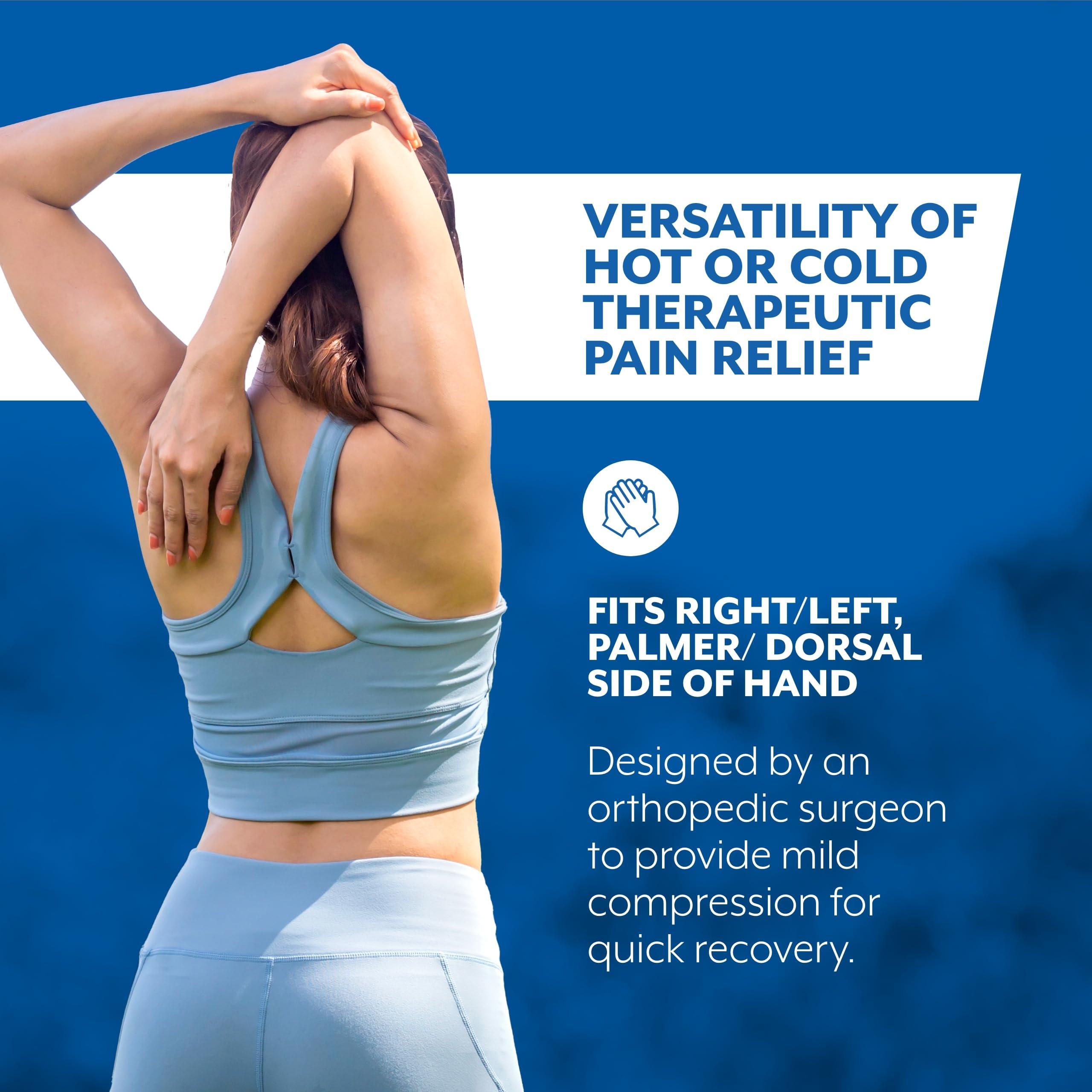 Brownmed Brownmed Polar Ice Hot/Cold Glove - Therapy Glove - Support for Arthritis, Fibromyalgia and More - Large