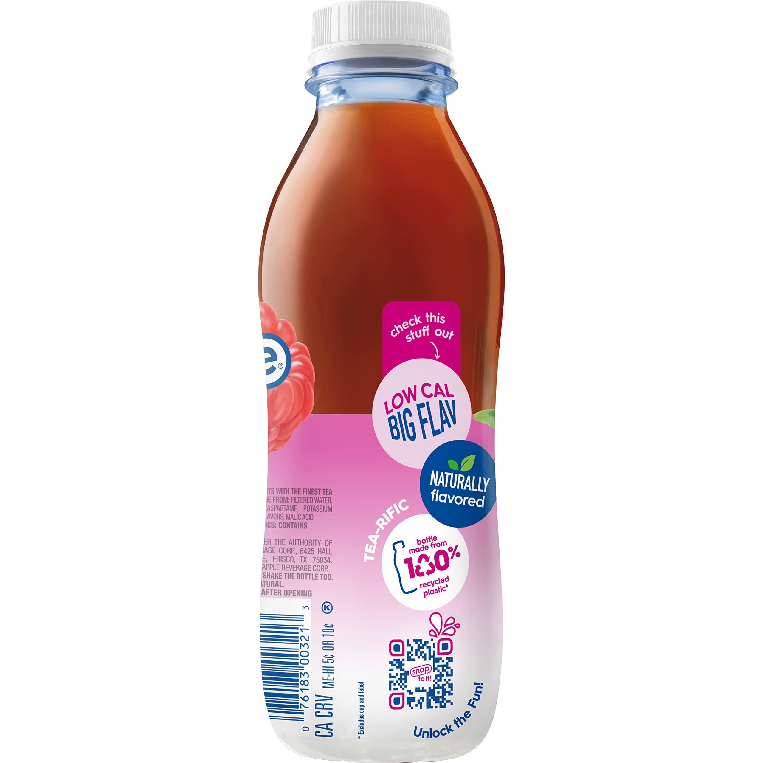 Snapple Snapple Zero Sugar Raspberry Tea, 16 fl oz recycled plastic bottle, Pack of 12