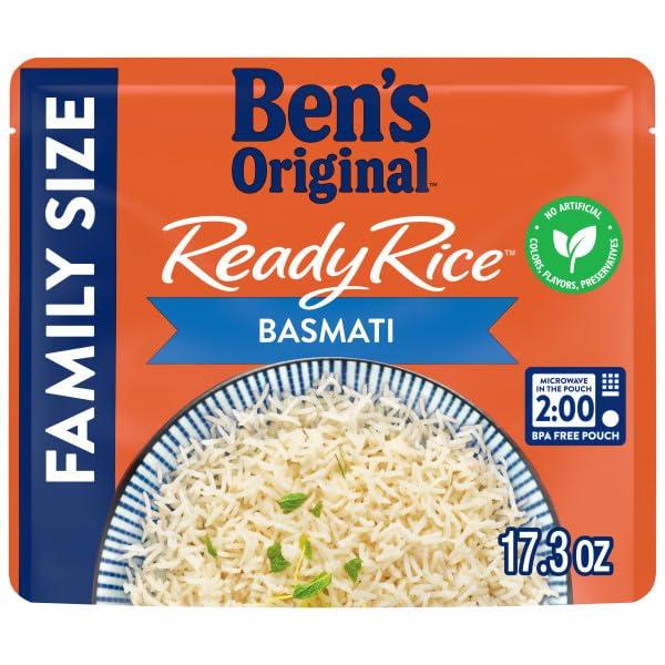 BEN'S ORIGINAL BEN'S ORIGINAL READY RICE Basmati Rice, Family Size, 17.3 OZ Pouch (Pack of 6)