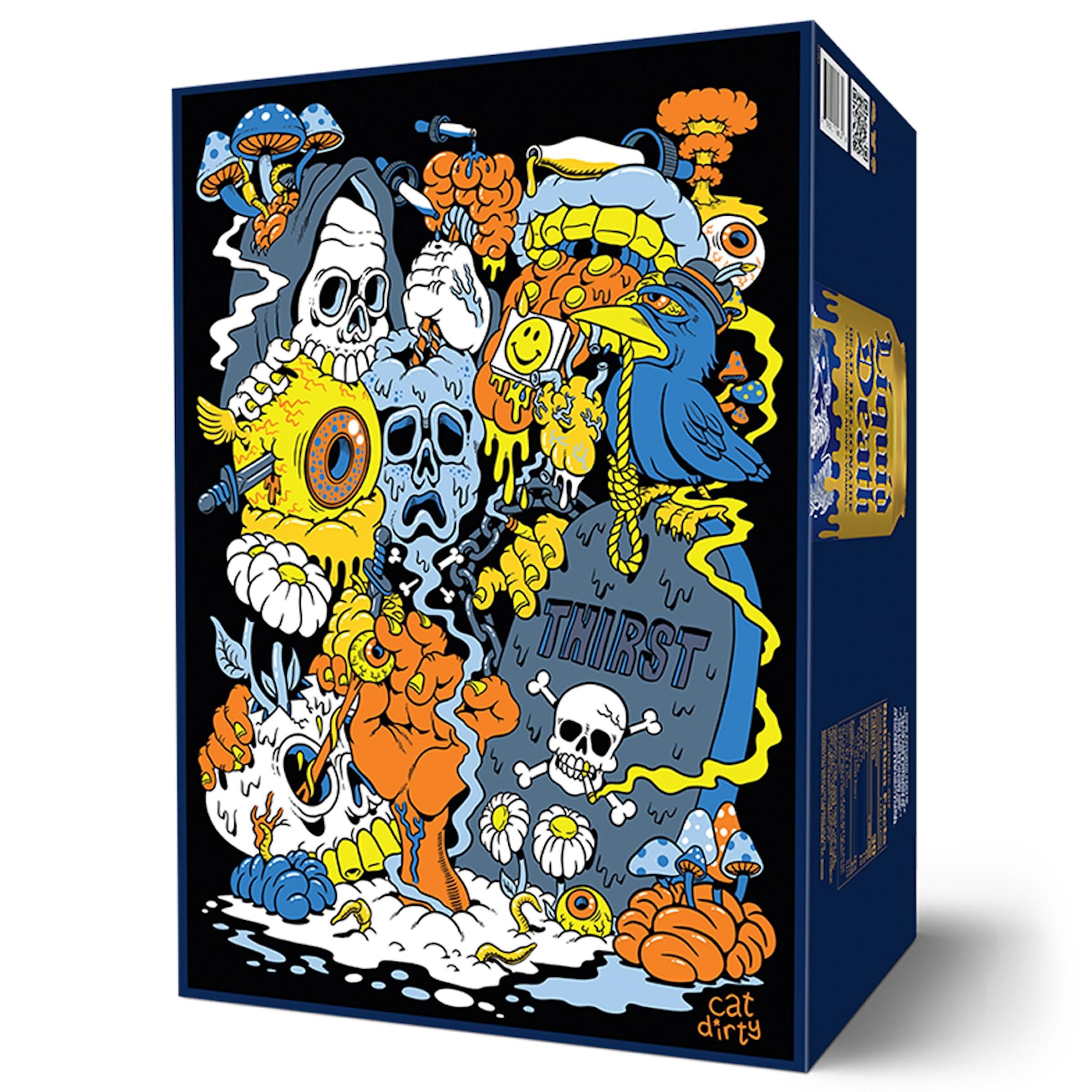 Liquid Death Liquid Death, Dead Billionaire Iced Tea, 8-Pack (King Size 19.2oz Cans), Half Lemonade Half Black Tea Sweetened With Real Agave, B12 & B6 Vitamins, Low Calorie & Low Sugar