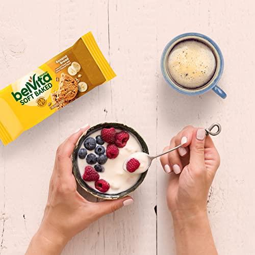 Belvita belVita Soft Baked Banana Bread Breakfast Biscuits, Chewy Breakfast Bars, 6 Boxes of 5 Packs (1 Biscuit Per Pack)