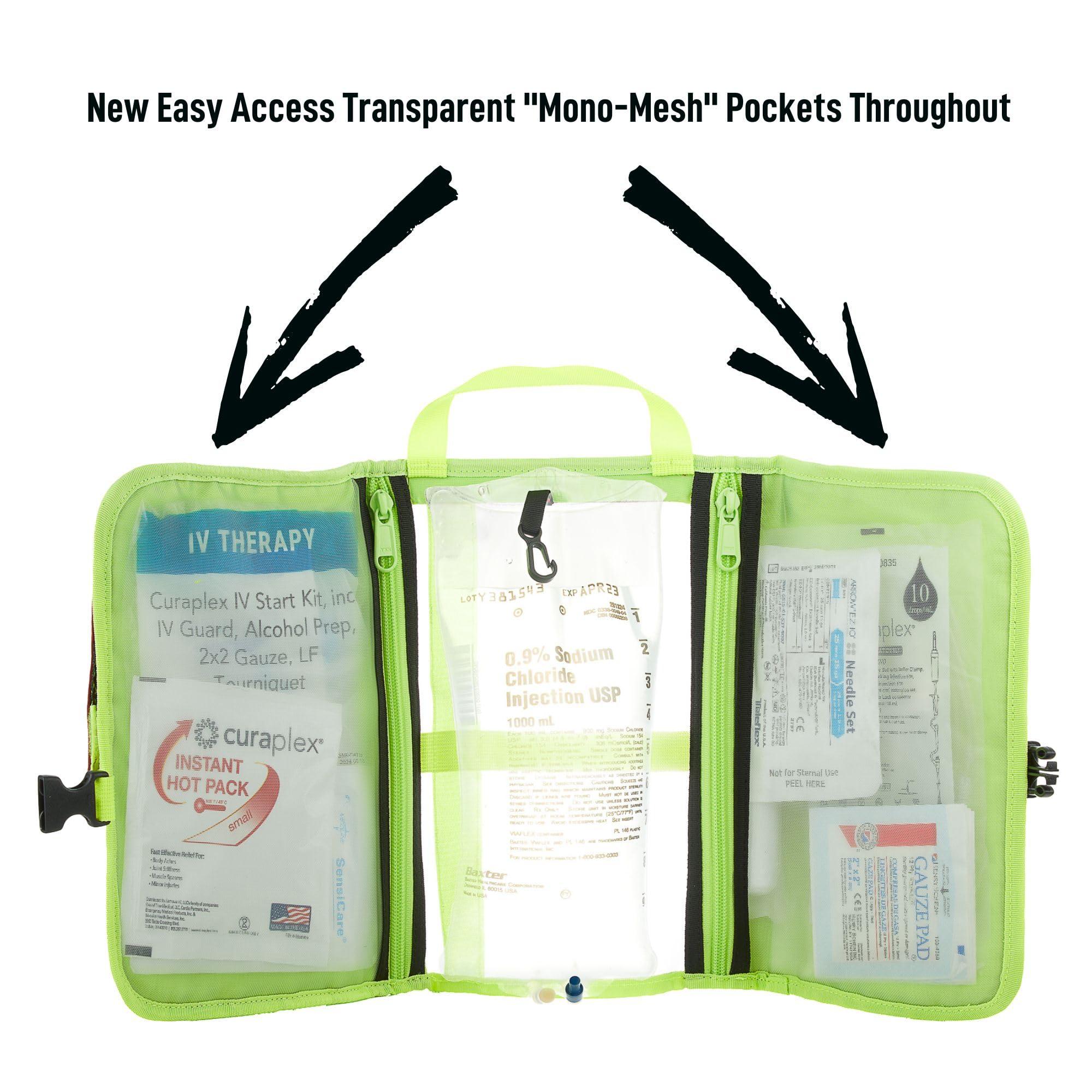 Statpacks Statpacks G3 Circulatory Kit First Aid IV Set Up Bag Module High Capacity Hot Cold Rapid Infusion Pressure Bag for EMS, Fire-Rescue, First Responders, Healthcare Professionals Red