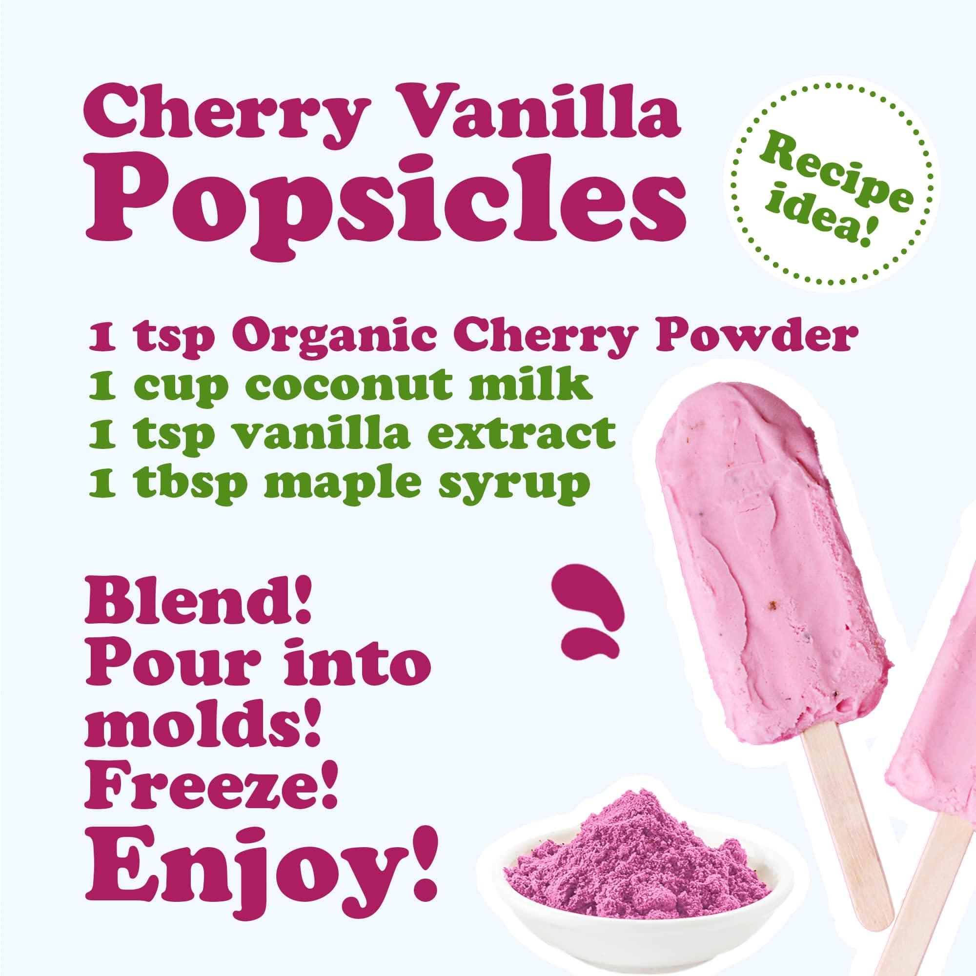 Food to Live Food to Live Organic Tart Cherry Powder, 1 Pounds Non-GMO, Raw, Kosher, Vegan Superfood, Bulk, Rich in Antioxidants, Great for Juices, Drinks, and Smoothies, Contains Maltodextrin