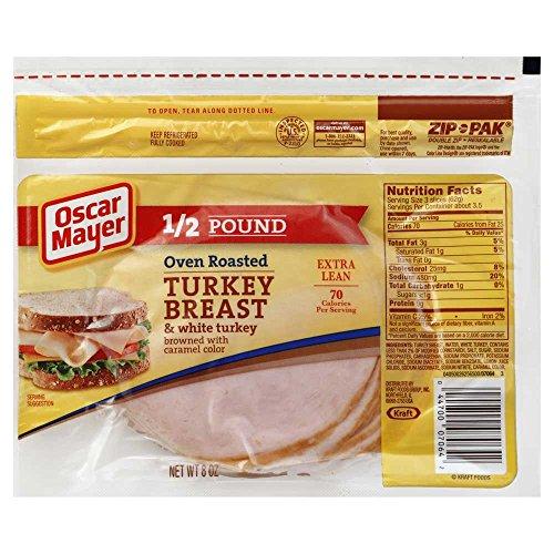 Oscar Mayer Oscar Mayer Turkey Breast and White Meat Oven Roasted, 8 Ounce -- 12 per case.