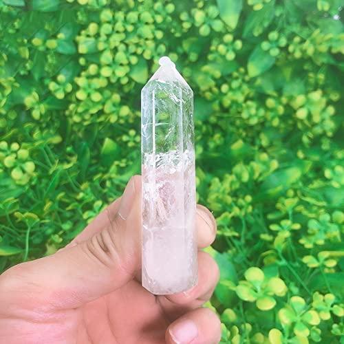 ZTBH ZTBH Natural Meditation Crystal Natural White Clear Quartz Crystals Tower, Home Decoration Crystal Stone (Color : 20-80g per pc, Size : Mixed 1000g)