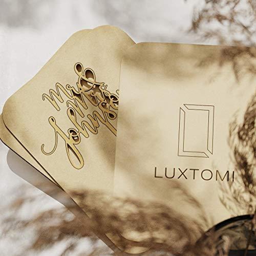 LUXTOMI 1st Birthday Cake Topper, Personalized One, 1st, 16, 21, 30, 50, 100 Happy Birthday Cake Topper (Style 1, Metallic Rose Both Side)