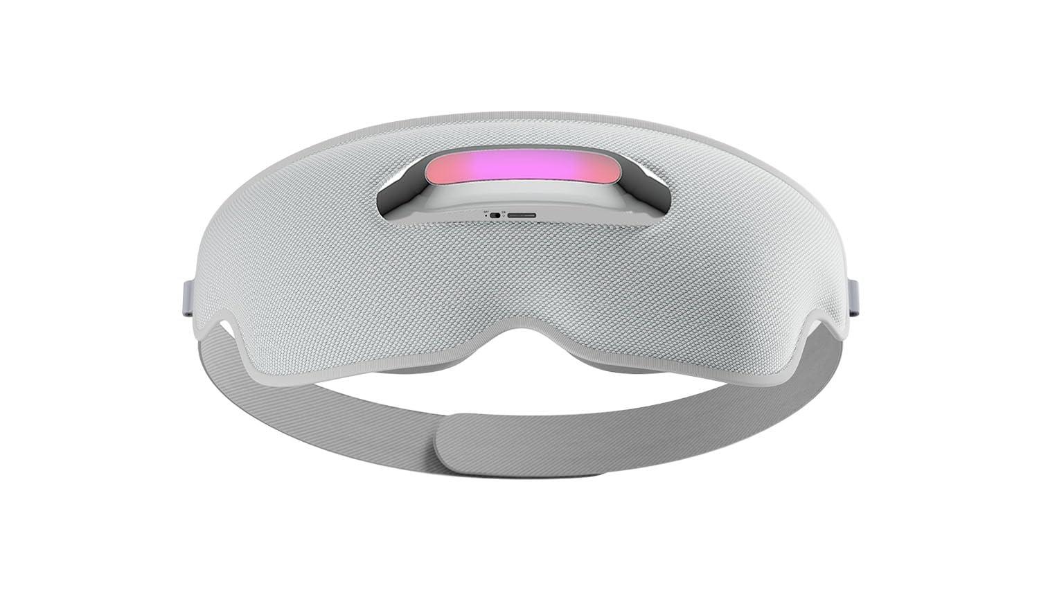 MOZA MOZA Heated Eye Mask for Sleep, Breath Guidance Eye Massager Blackout Sleeping Mask for Travel and Mindfulness, Birthday Gift Sleep Mask for Women Men, Meditation Eye Massager with Heat and Vibration