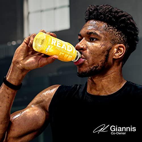 Ready Ready Protein Water, 20g of Whey Protein Isolate, Sugar Free, Lemon Ice, 12-Pack, 16.9 Fluid Ounces Each