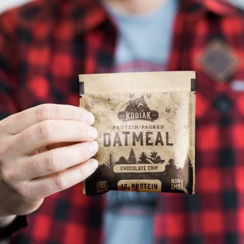 Kodiak Cakes Kodiak Instant Oatmeal Packets, Chocolate Chip, High Protein, 100% Whole Grains, 1 box with 6 packets (6 packets)