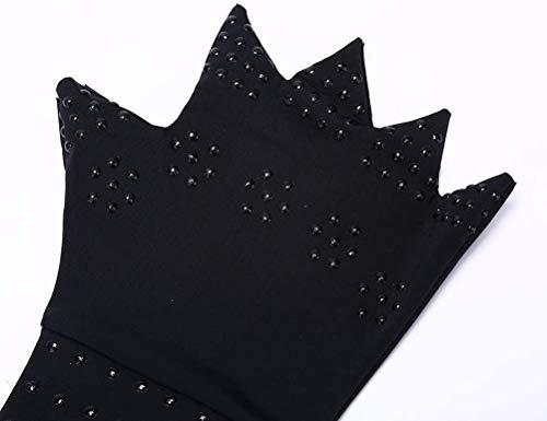 Chargen Chargen Arthritis Gloves Compression Gloves Fingerless Gloves Magnetic Anti-Arthritis Therapeutic Therapy Fingerless Gloves Relief Hand Pain Relief Heal Joints Relief (Black) 8*4*0.3