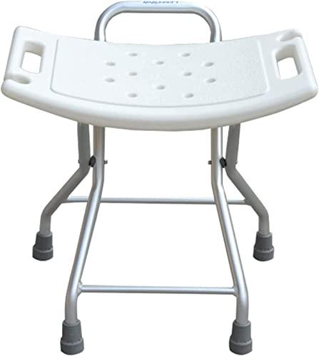 YOODODO YOODODO Elderly Assist Shower Chair, Lightweight Foldable Bathtub Stool Bench Adult Disabled Shower Seat Folding Bath Chair Shower Chair, 35*37cm, White