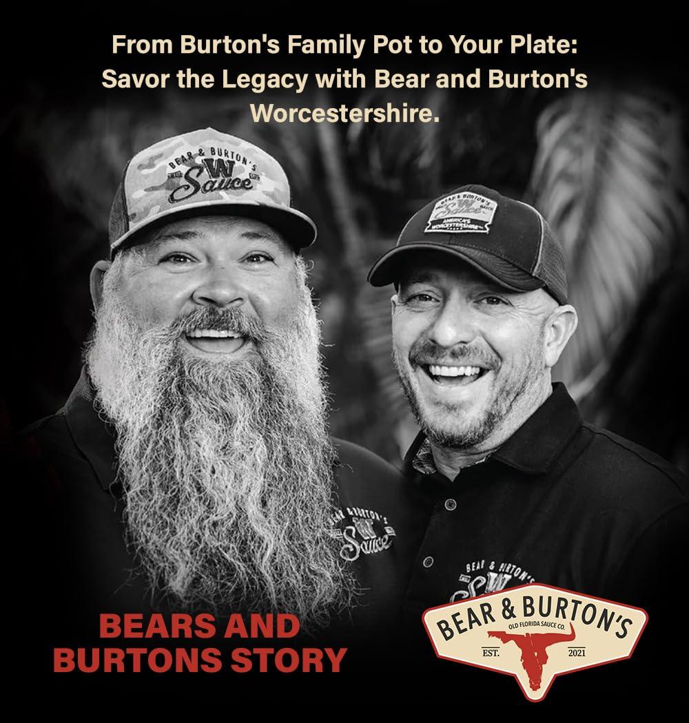 Old Florida Sauce Co. Bear and Burton\'s Breakfast Sauce | A Savory Breakfast Sauce from The Makers of W Sauce | 12 Fl Oz
