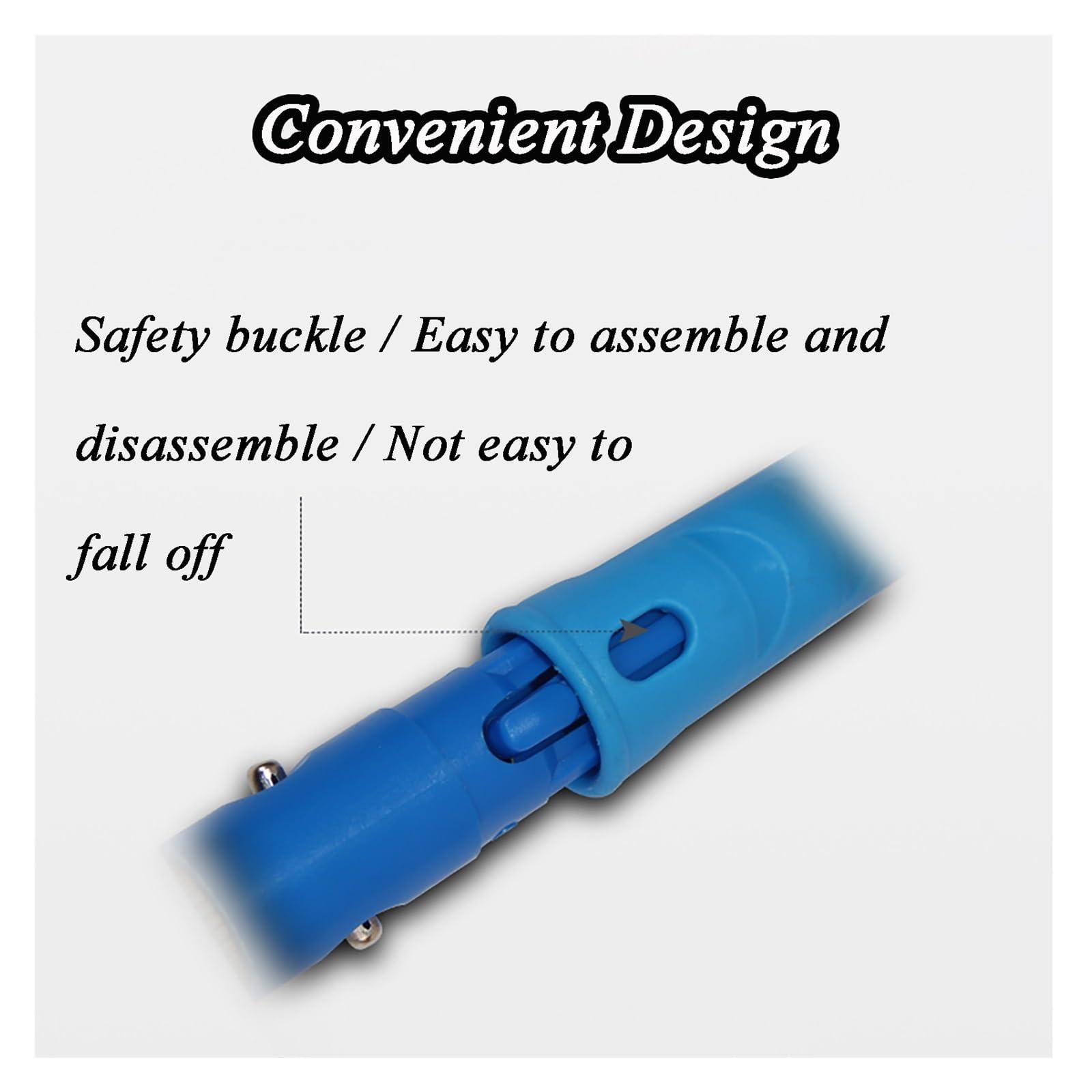 LONGWEISHOP Telescopic Window Cleaner with Squeegees, Reinforced Extension Pole, High Reach Window Cleaner Tool, Cleaning Kit with 1.2-12m Extension Pole(Docking Rod 5m)