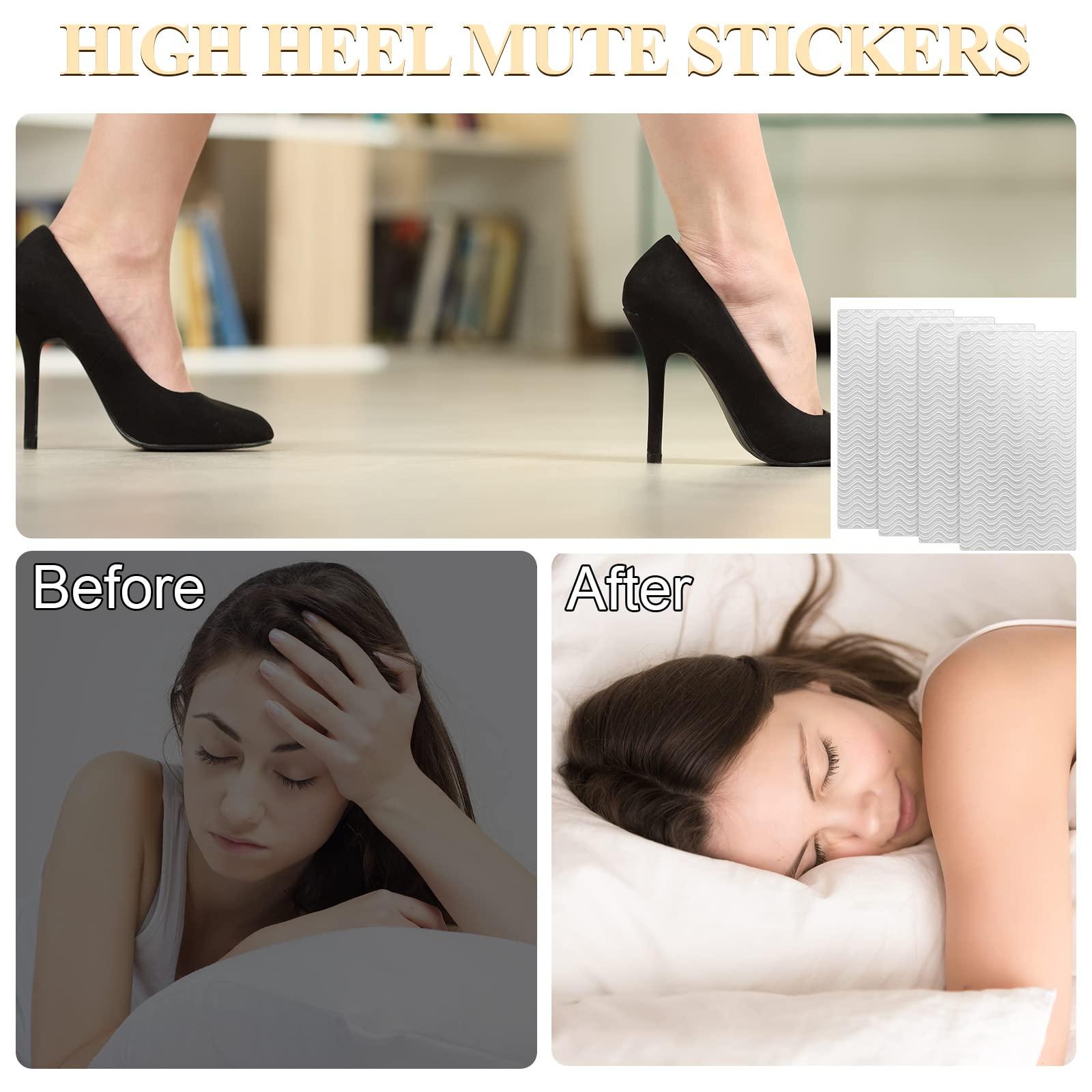 Eurzom 8 Pcs Shoe Grips on Bottom of Shoes No Slip Bottom Pad Self Adhesive Sole Protector Anti Slip Grips for Heel No Skid Pads for Sneakers Slippers(5.9 x 3.2 Inch,White)