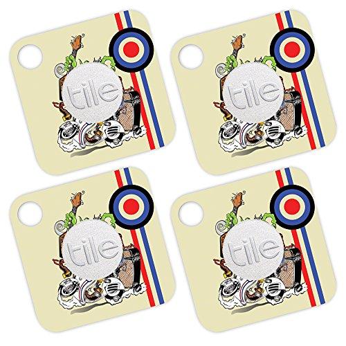 MIGHTY SKINS MightySkins Skin Compatible with Tile Mate (4 Pack) wrap Cover Sticker Skins Scooter Punk