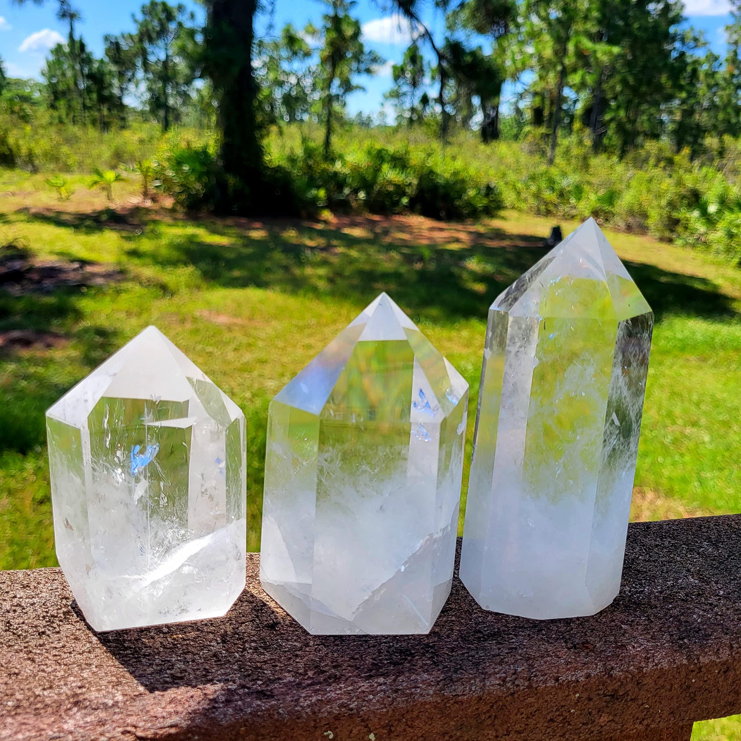 Roxxy Crystals Large Clear Quartz. Natural Himalayan Tibetan High Altitude Raw 6 Sided Point Crystal Obelisk. High Purity Clear Quartz Point. Reiki Healing