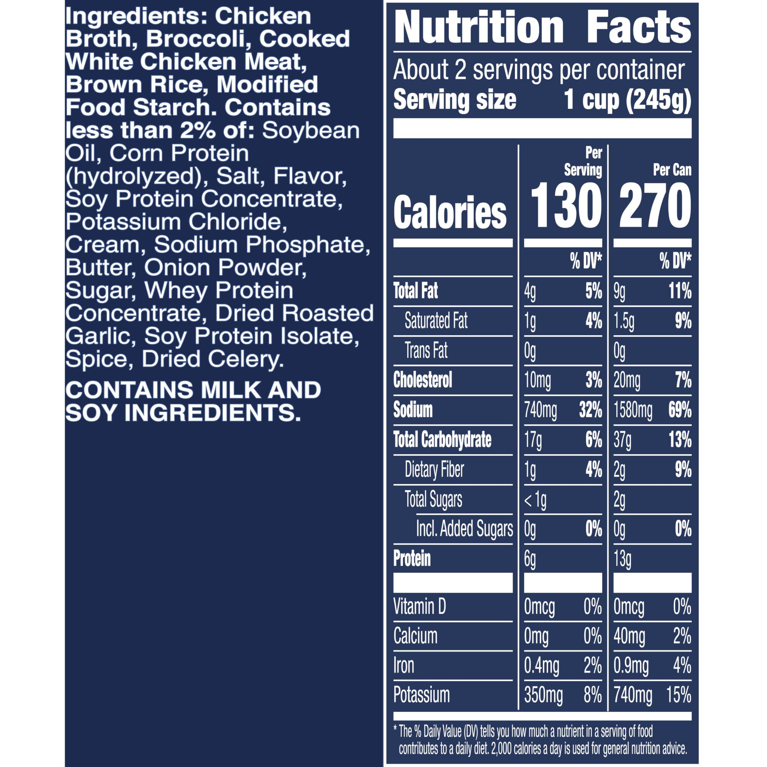 Progresso Progresso Rich & Hearty, Creamy Chicken & Broccoli Canned Soup, Gluten Free, 18.5 oz. (Pack of 12)