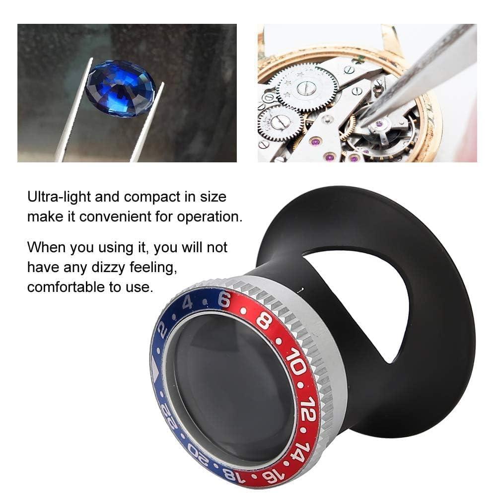 JEOZBM Jewelers Loupe Magnifier Magnifying Glass,15X Repair Magnifier Loupe Tool, Watchmaker Loupe Magnifier Lens Repair Kit forHandicrafts