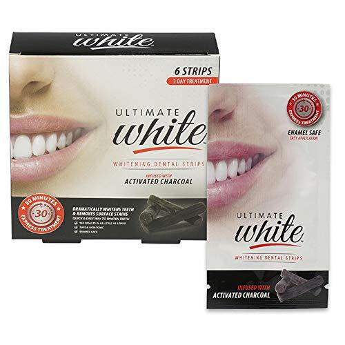 NineLife Basics 6 Teeth Whitening Strips Charcoal Strips Dental Whitener Tooth Whitening Strip