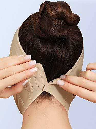 Anna-Kaci Anna-Kaci Womens Chin Strap Support Band Neck Bandage Post Surgical Compression Head wrap, Neck and Chin Compression Garment Wrap, Beige, Medium