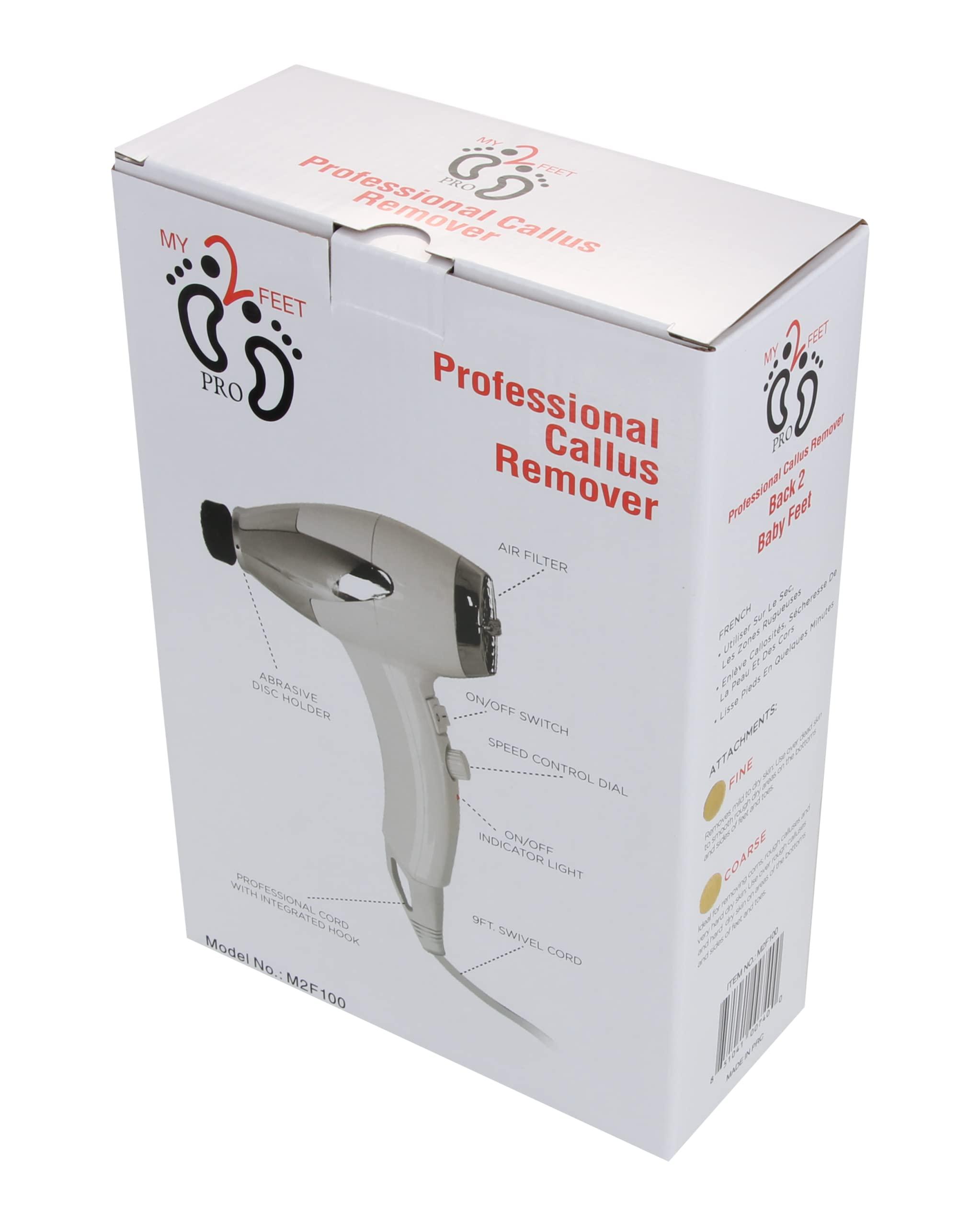 Wide World of Beauty My2Feet Professional Electric Callus Remover+Replacement Disks, White