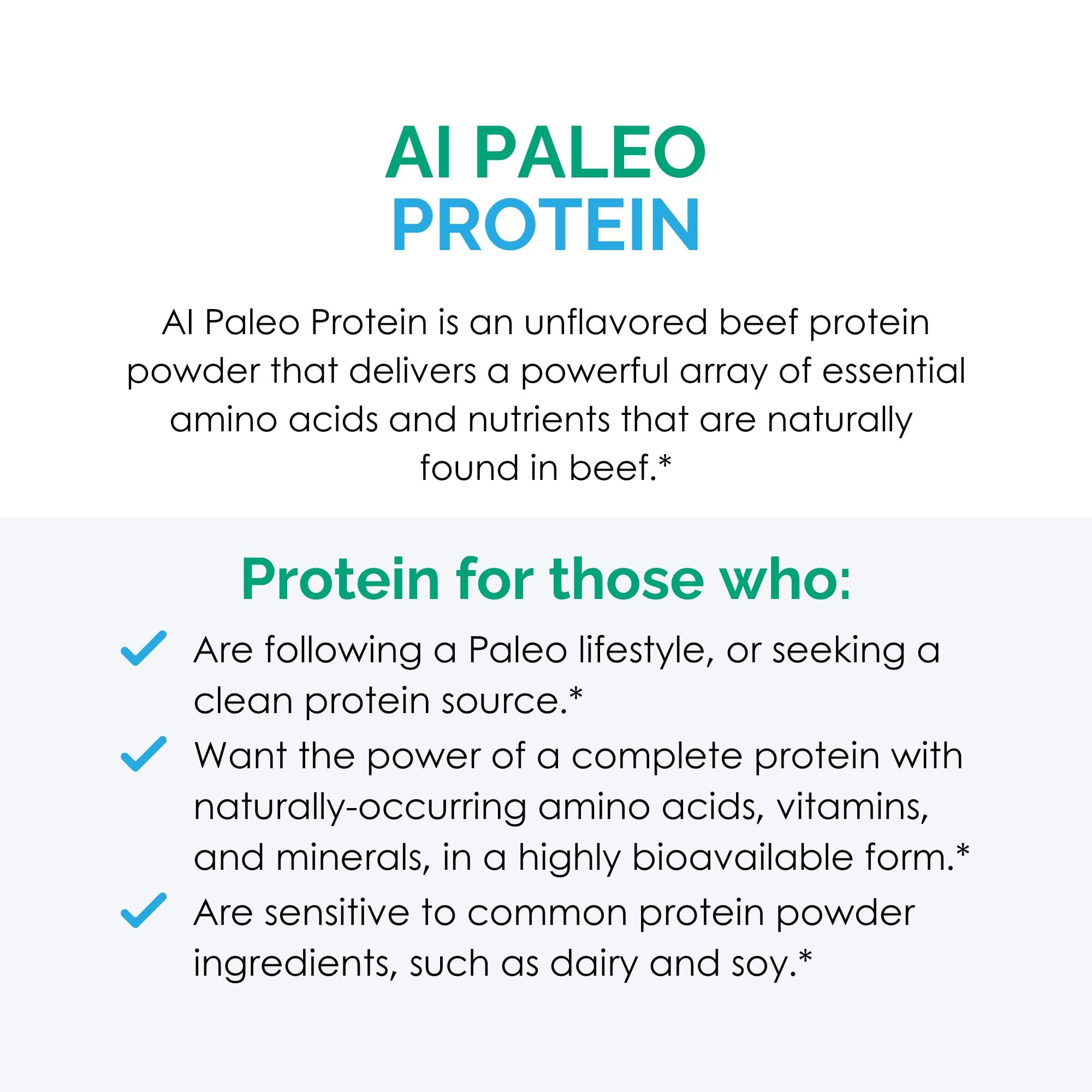 Rootcology Rootcology by Dr. Izabella Wentz | AI Paleo Protein | Unflavored Hydrolyzed Beef Protein Powder with 26g Beef Protein per Serving | 821.1g / 30 Servings