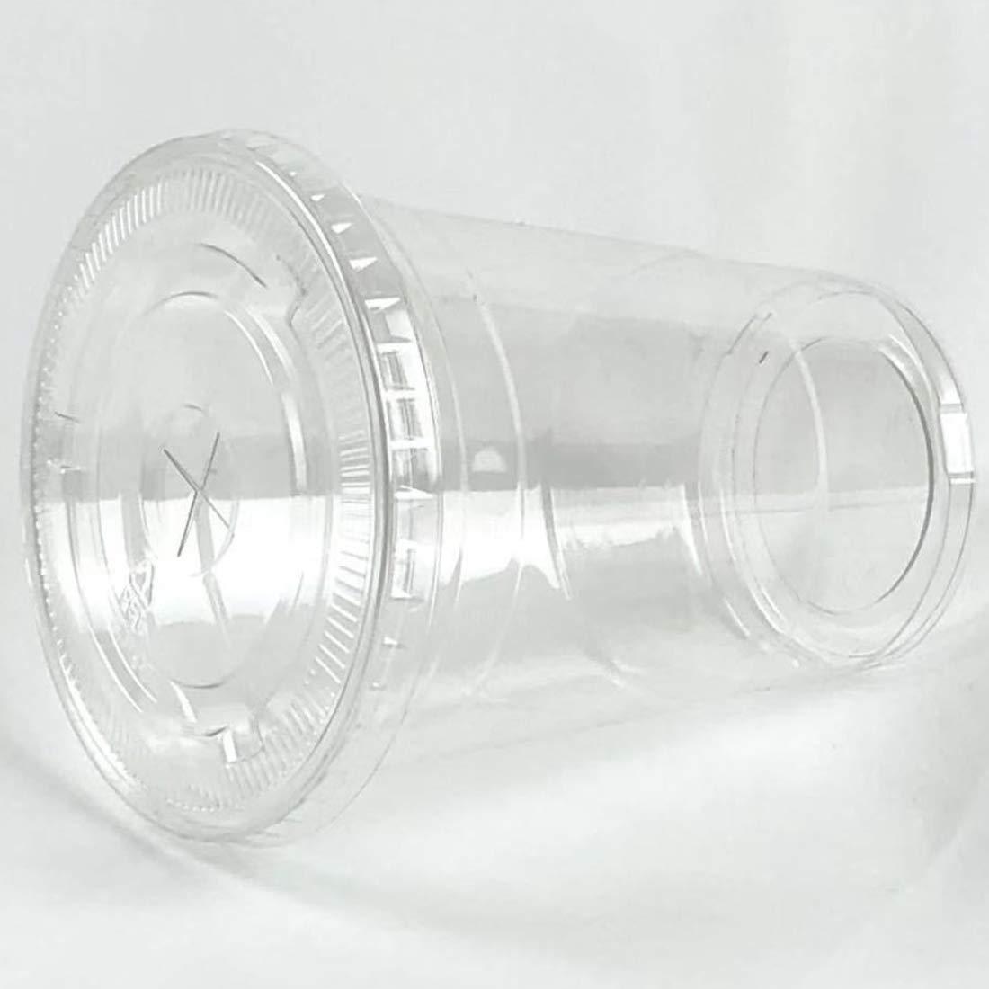 Royal Packaging suppliers Royal Packaging suppliers 100sets 16oz. Plastic Ultra Clear Cups with flat lids is for cold drinks like iced coffee, Bubble Tea, Frozen Cocktails, water, Sosa and jucies