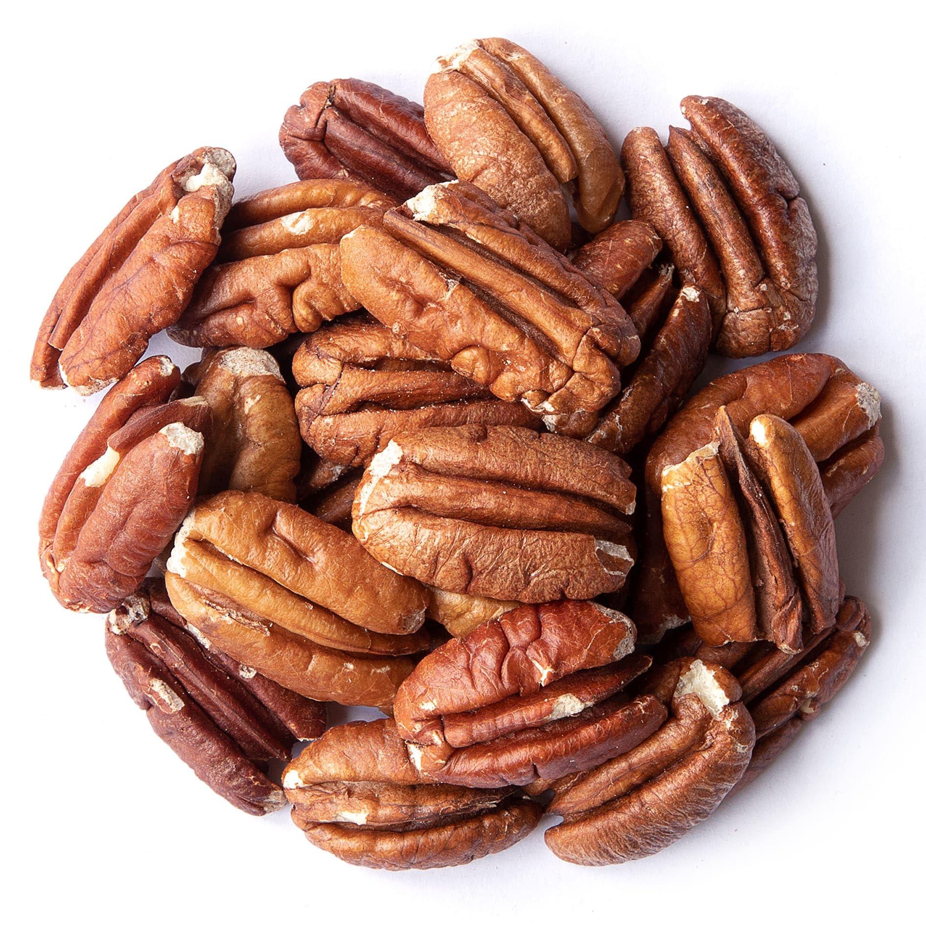 Food to Live Food to Live - Dry Roasted Pecan Halves, 3 Pounds Oven Roasted Nuts, Unsalted, No Oil Added, Vegan, Kosher. Good Source of Protein and Fiber.