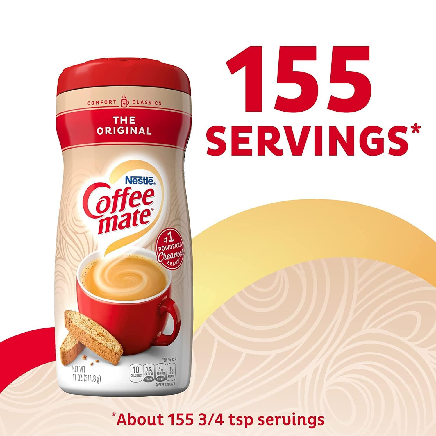 Nestle Coffee Mate Powdered Creamer 11 OZ, Original (Pack of 3)