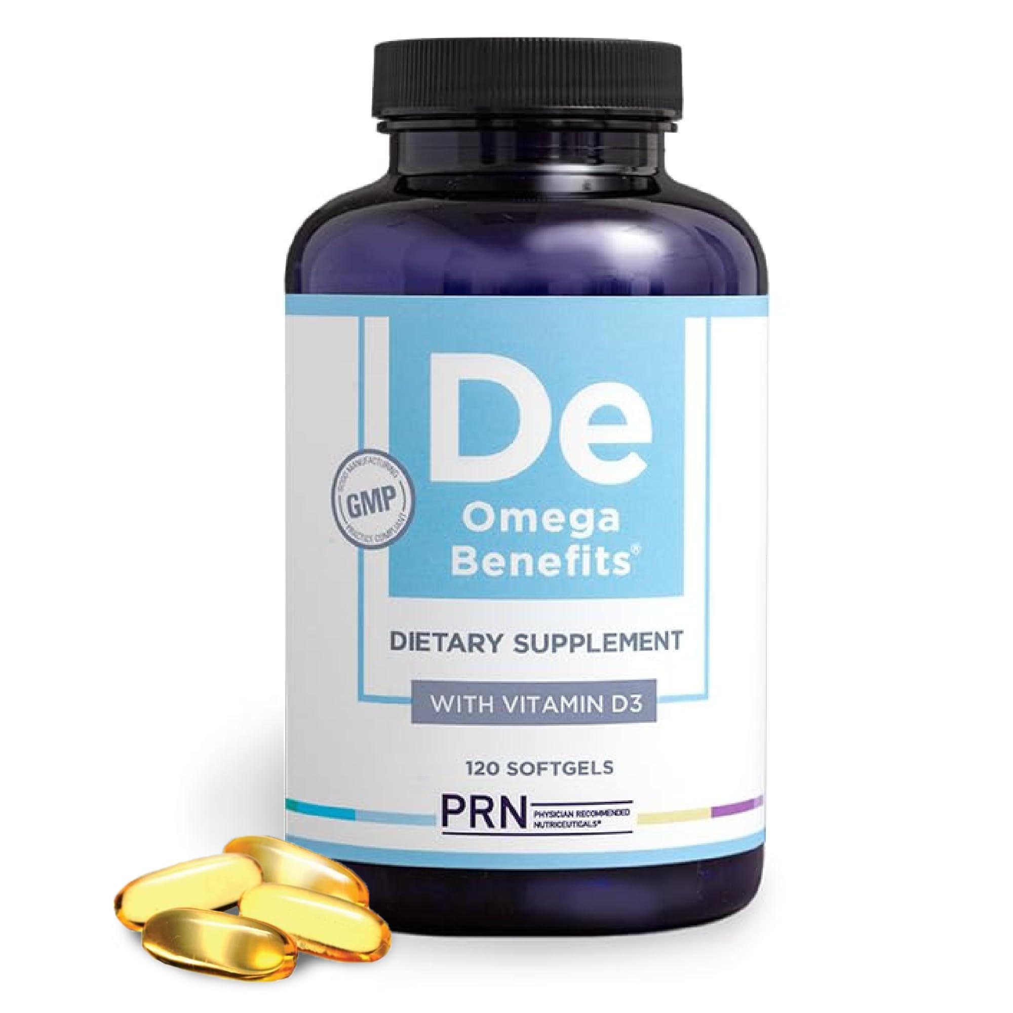 PRN Physician Recommended Nutriceuticals PRN De Dry Eye Omega 3 Fish Oil Support for Dry Eyes - 2240mg EPA & DHA in Triglyceride Formula New & Improved-Burpless-1 serving, 1-month supply
